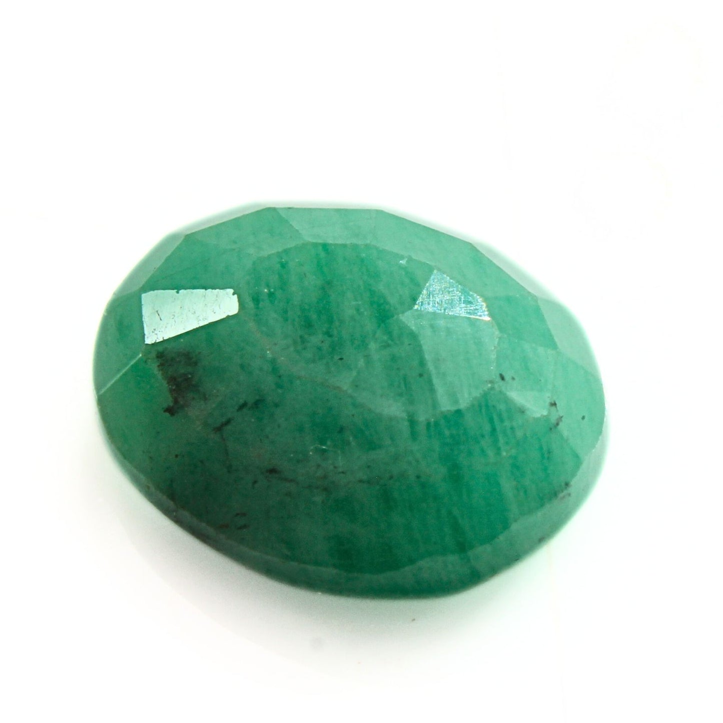 6.6Ct Natural Green Emerald (Panna) Oval Cut Gemstone