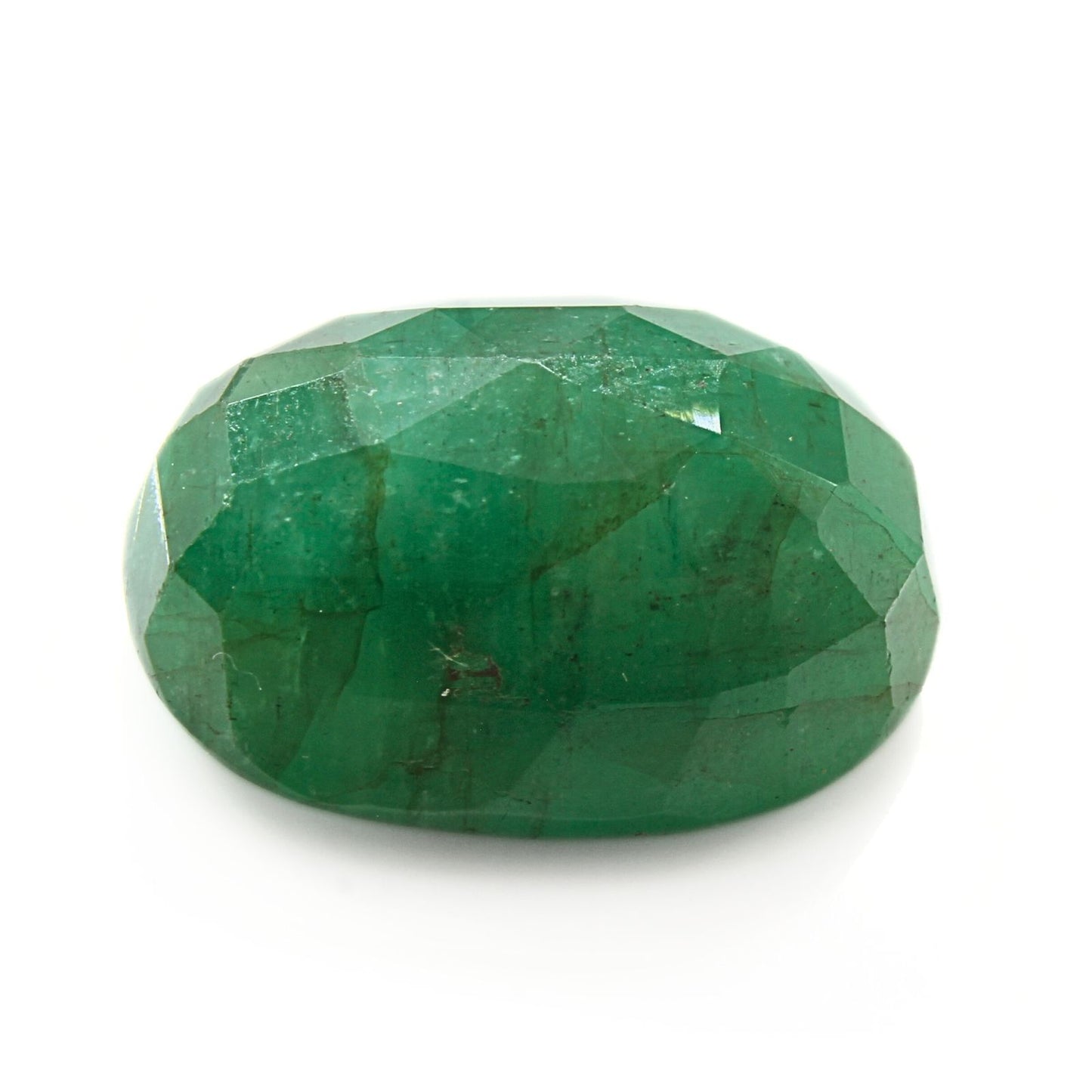 7.1Ct Natural Green Emerald (Panna) Oval Cut Gemstone