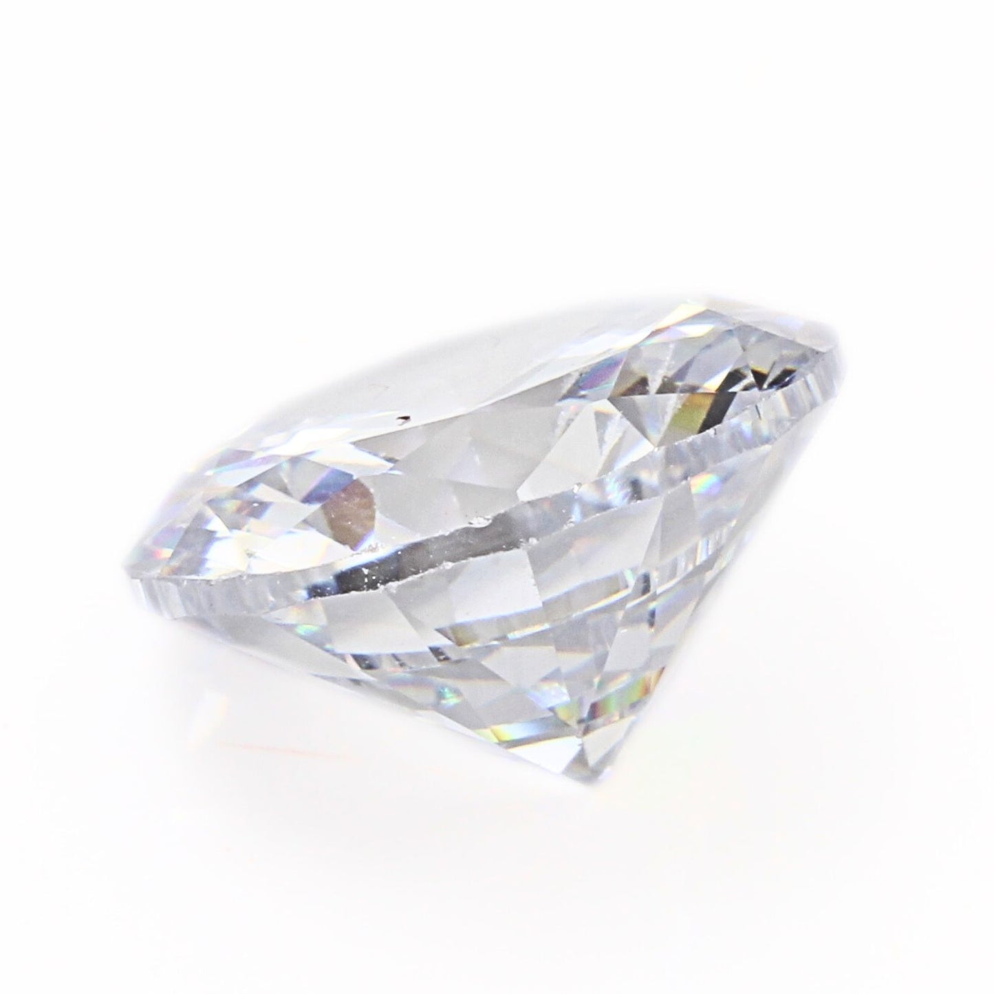11Ct Natural White Cubic Zirconia Diamond cut Gemstone