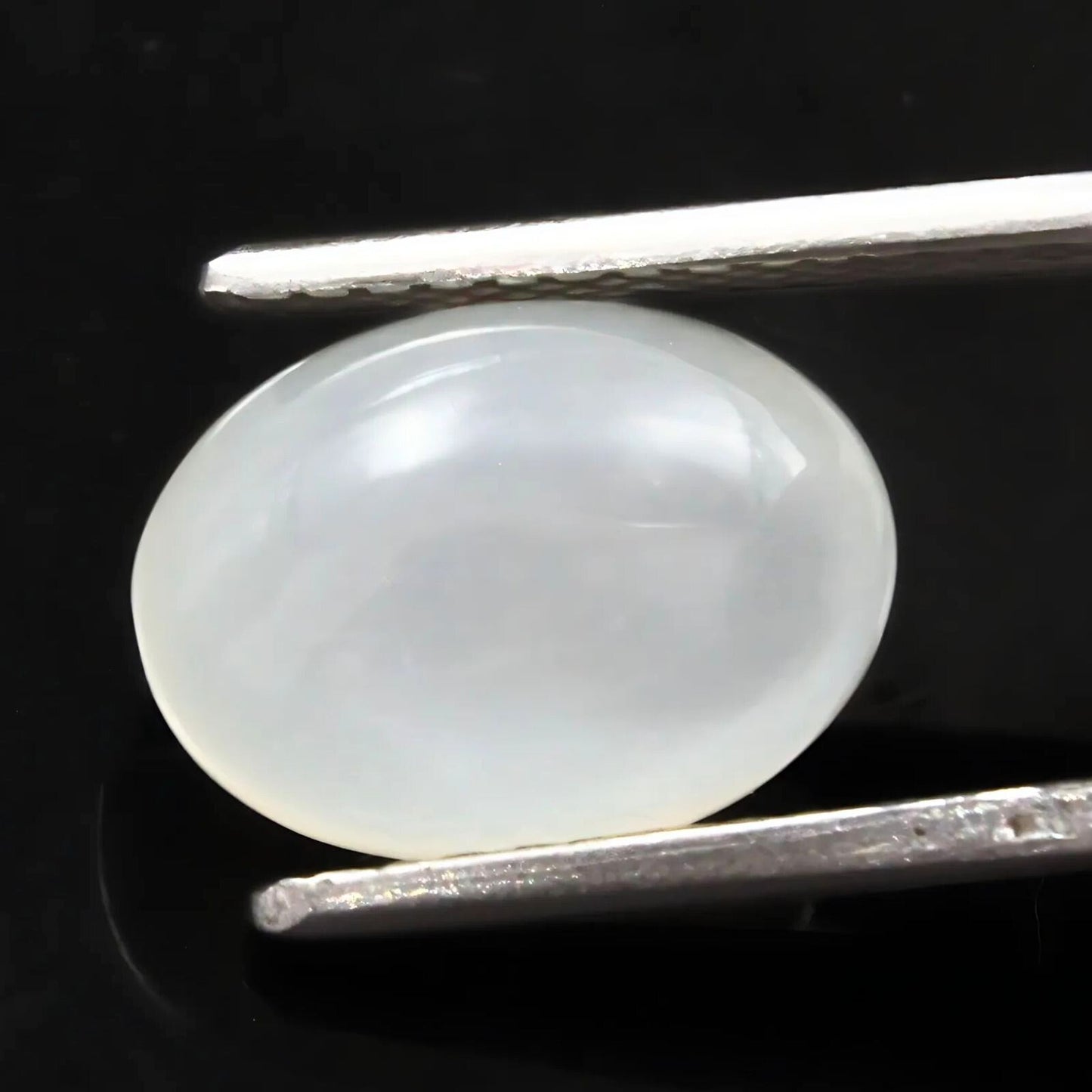4.5Ct Natural Cloudy white Moonstone Oval Rashi Gemstone for Moon