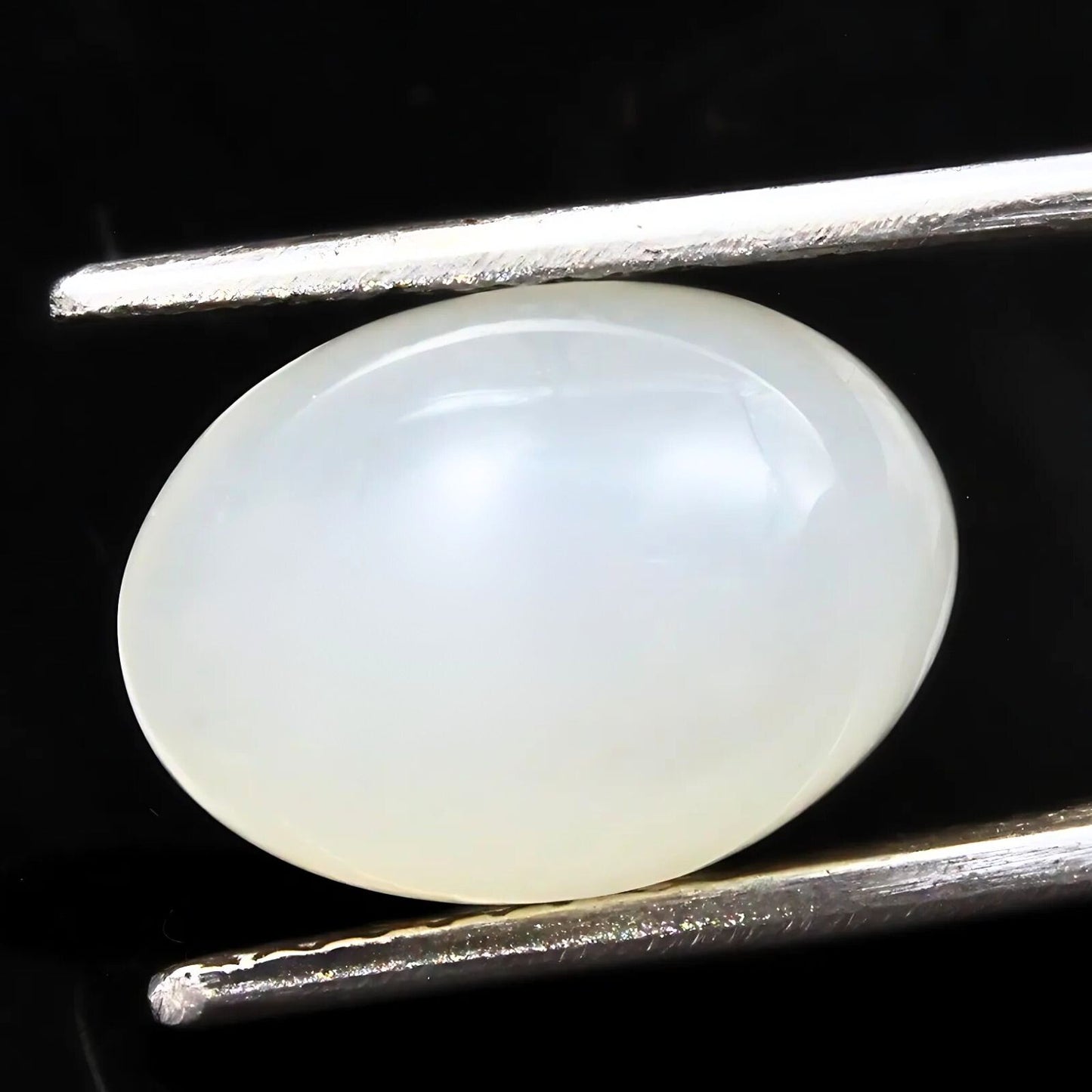 5.8Ct Natural Cloudy white Moonstone Oval Rashi Gemstone for Moon
