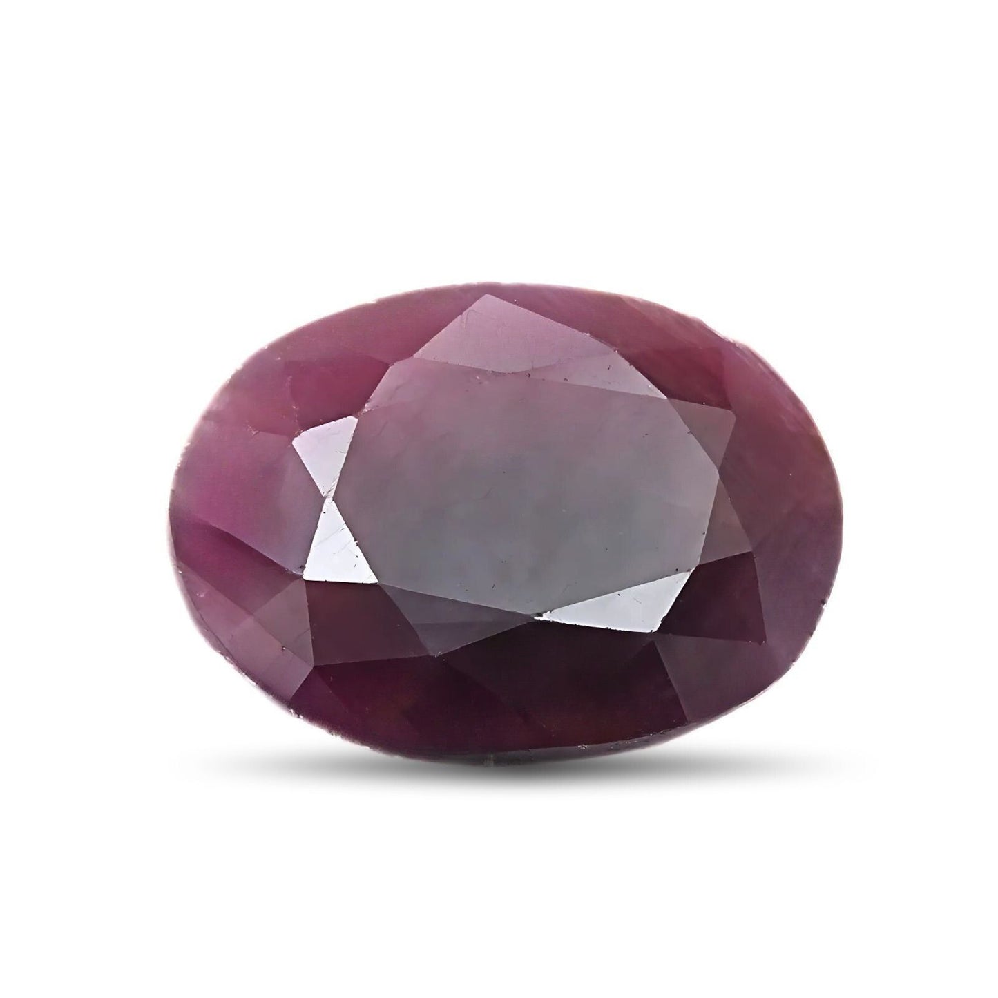 8.5Ct Natural Purplish Red Ruby (Manik) Oval Faceted Gemstone