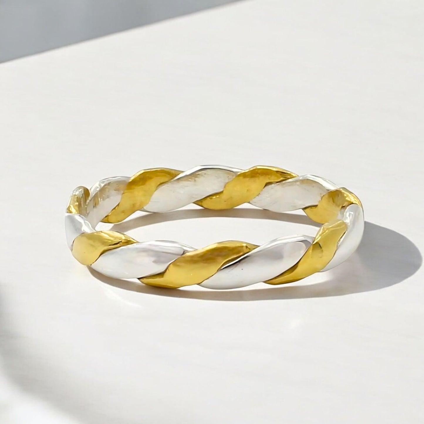 2 Metal Do Dhattu Gold Silver finger Ring for Red book remedy astrology