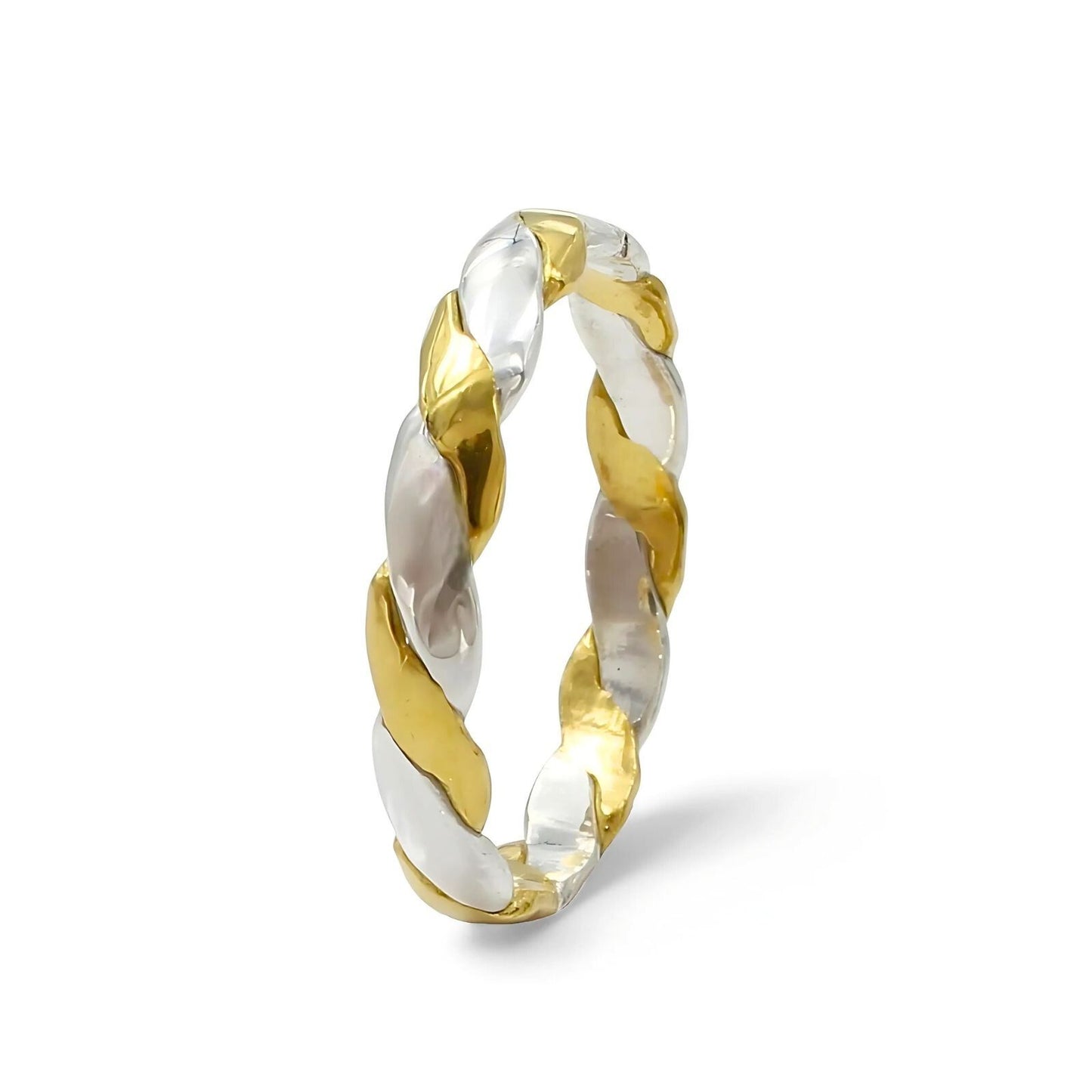 2 Metal Do Dhattu Gold Silver finger Ring for Red book remedy astrology