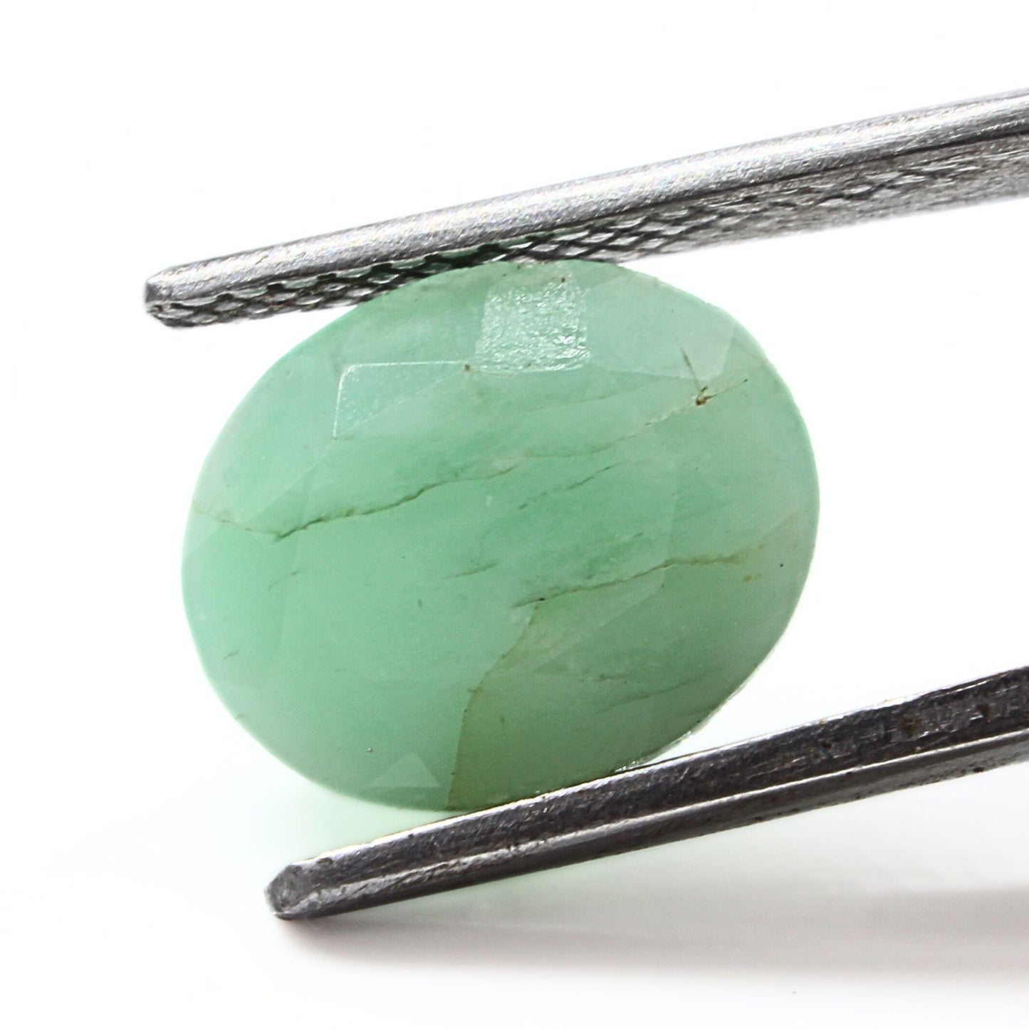 3.7Ct Natural Green Emerald (Panna) Oval Cut Gemstone