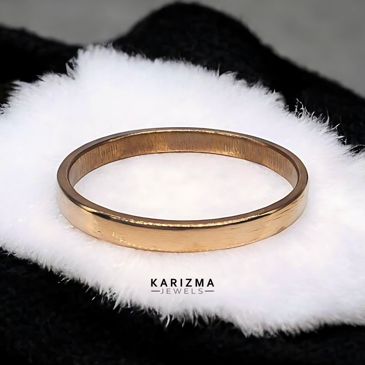 Heavy Flat Copper Jointless casting Bangle bejod tamba ka kada for astrology