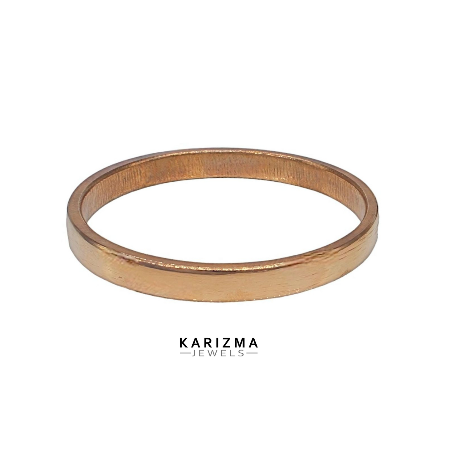 Heavy Flat Copper Jointless casting Bangle bejod tamba ka kada for astrology