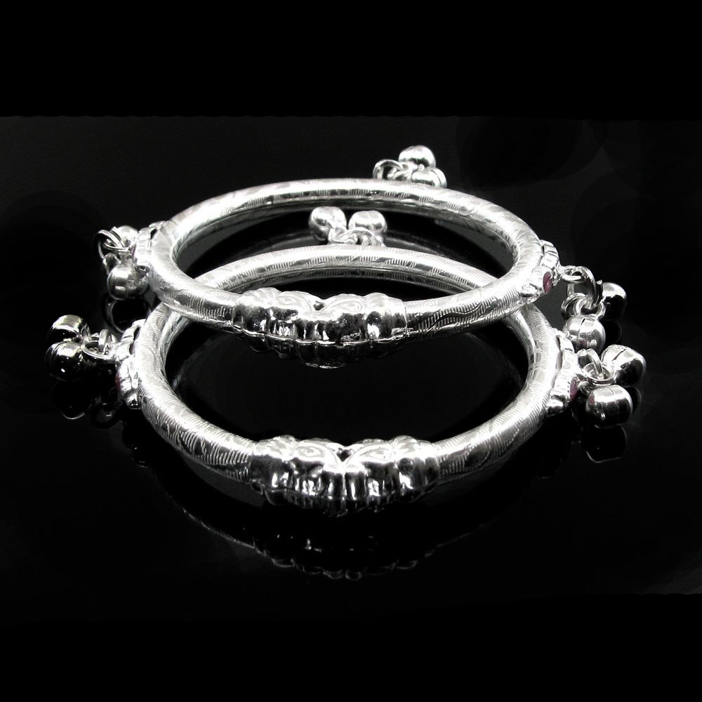Real Silver Kids Bangles Bracelet