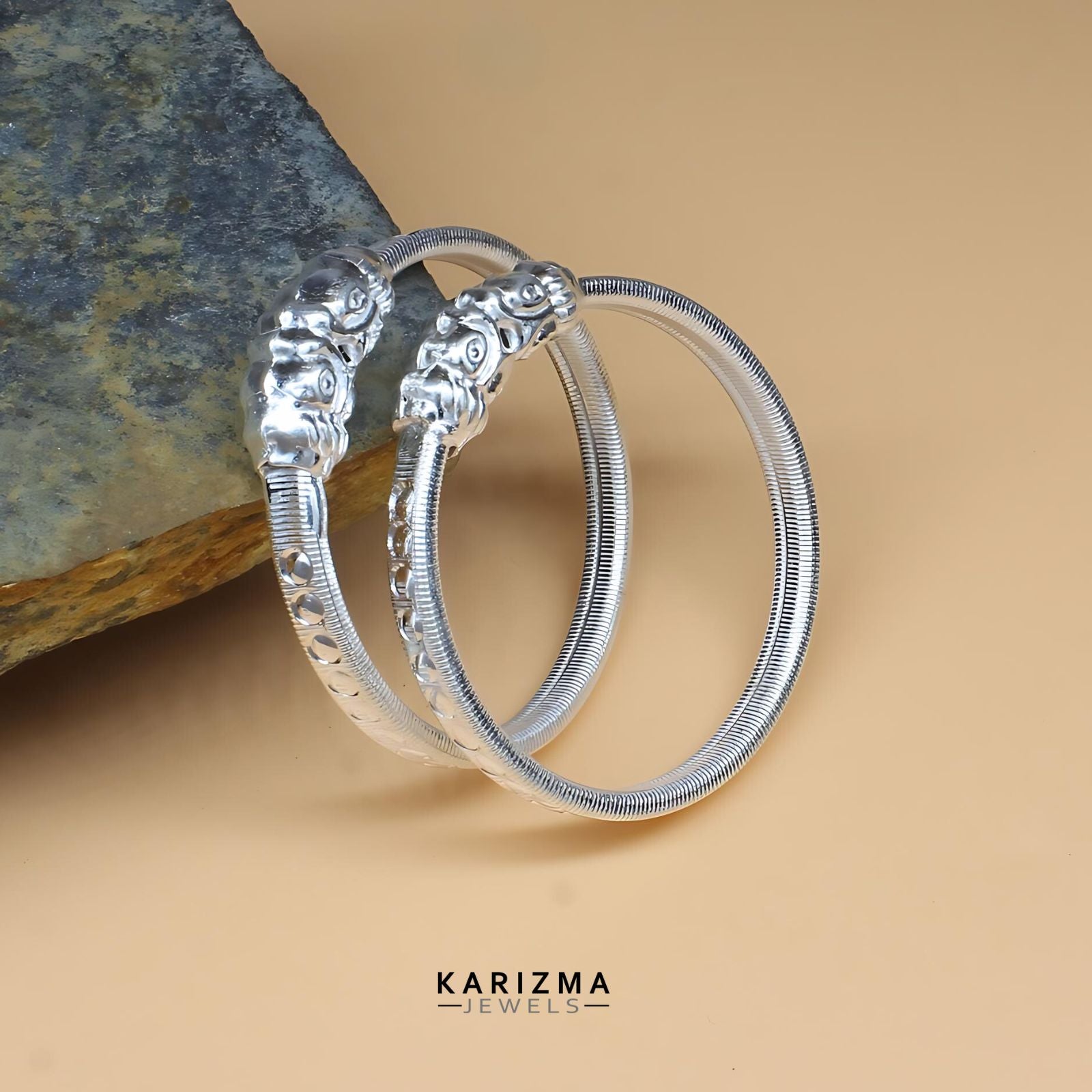 Real Sterling Silver Excellent gifting Kids Bangles Bracelet Pair