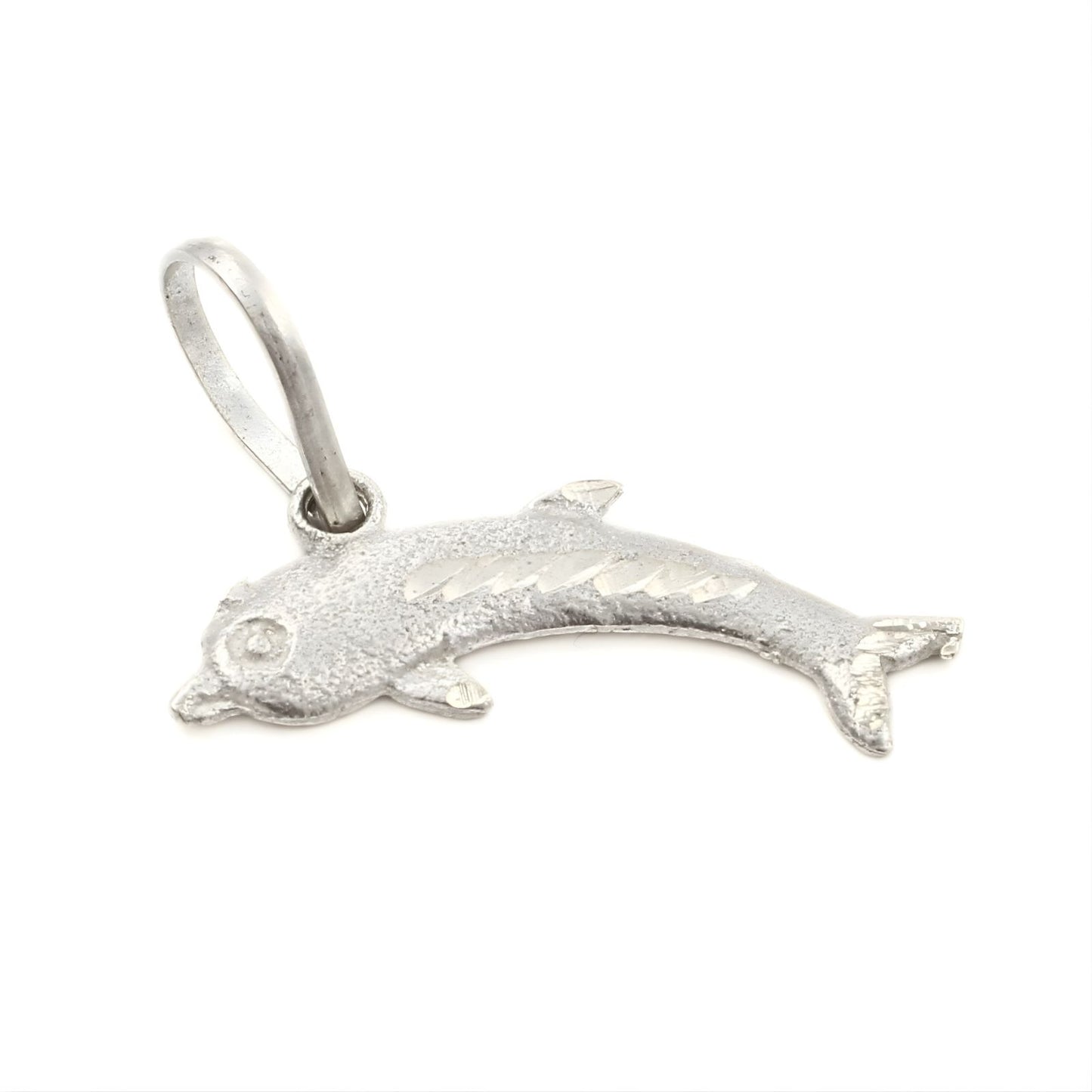 Real Sterling Silver cute Dolphin pendant