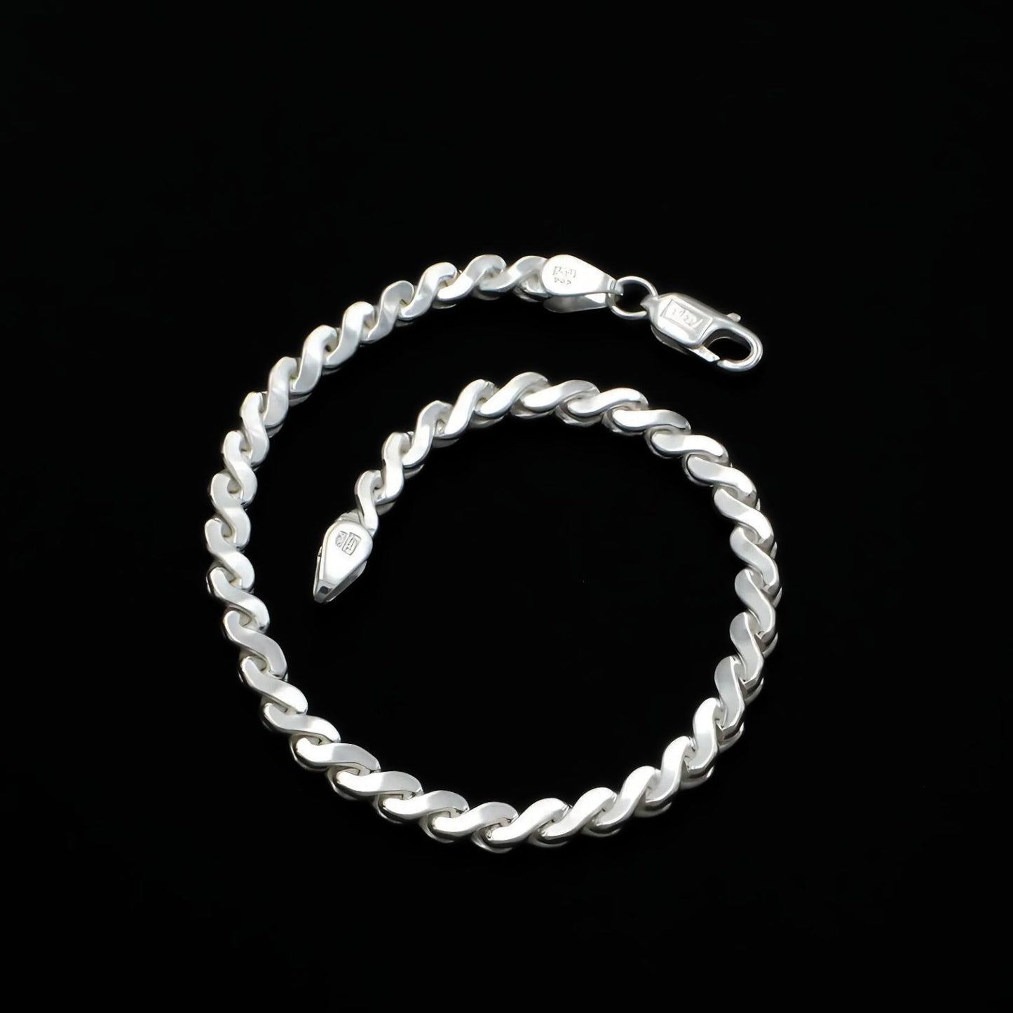 925 Sterling Silver handmade gifting Men's Bracelet Man Jewelry 8.5"
