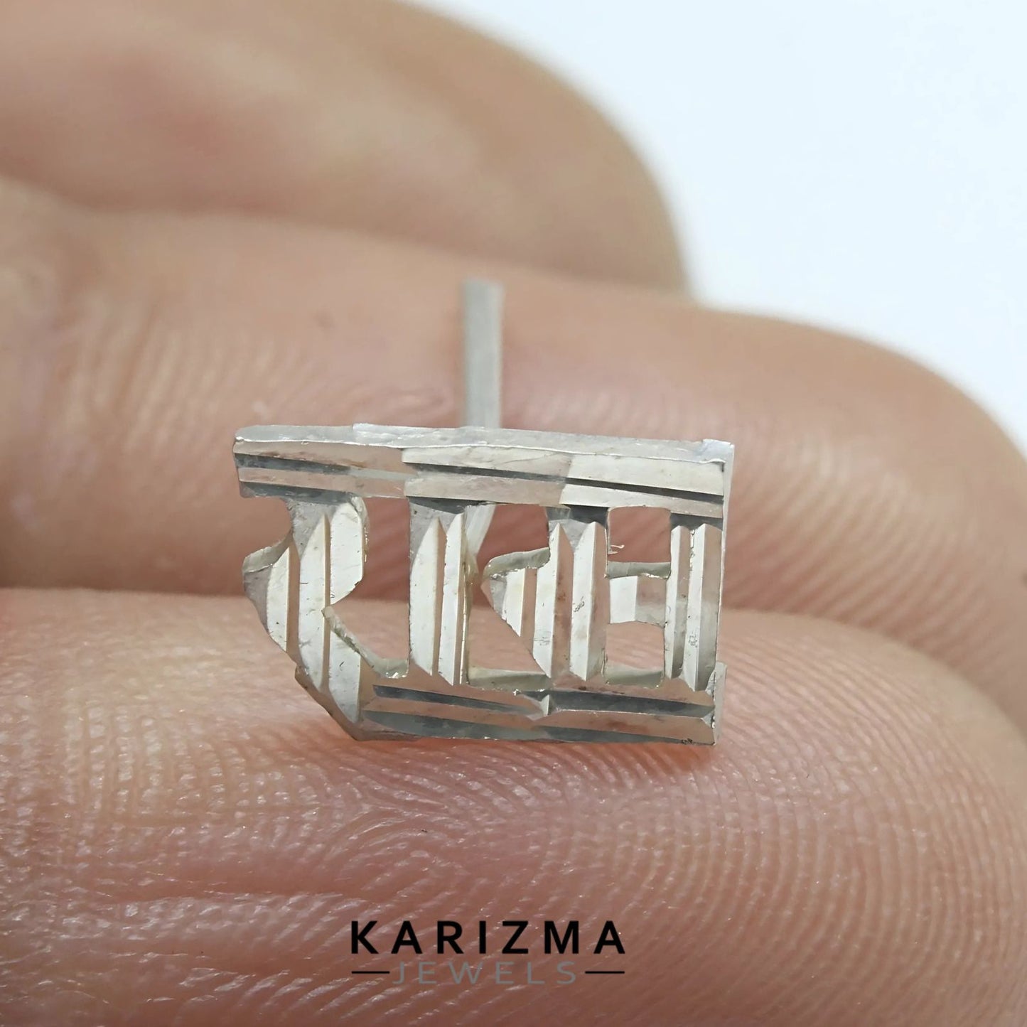 Real Sterling Silver pretty gifts Ram Single Stud Earring For Men