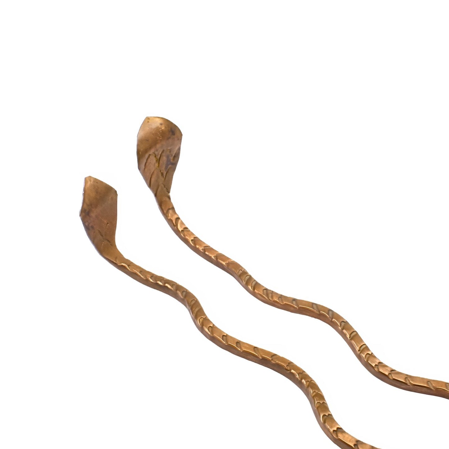 Pure Copper snakes pair - nag Naagin Dosh remedies meditation pooja