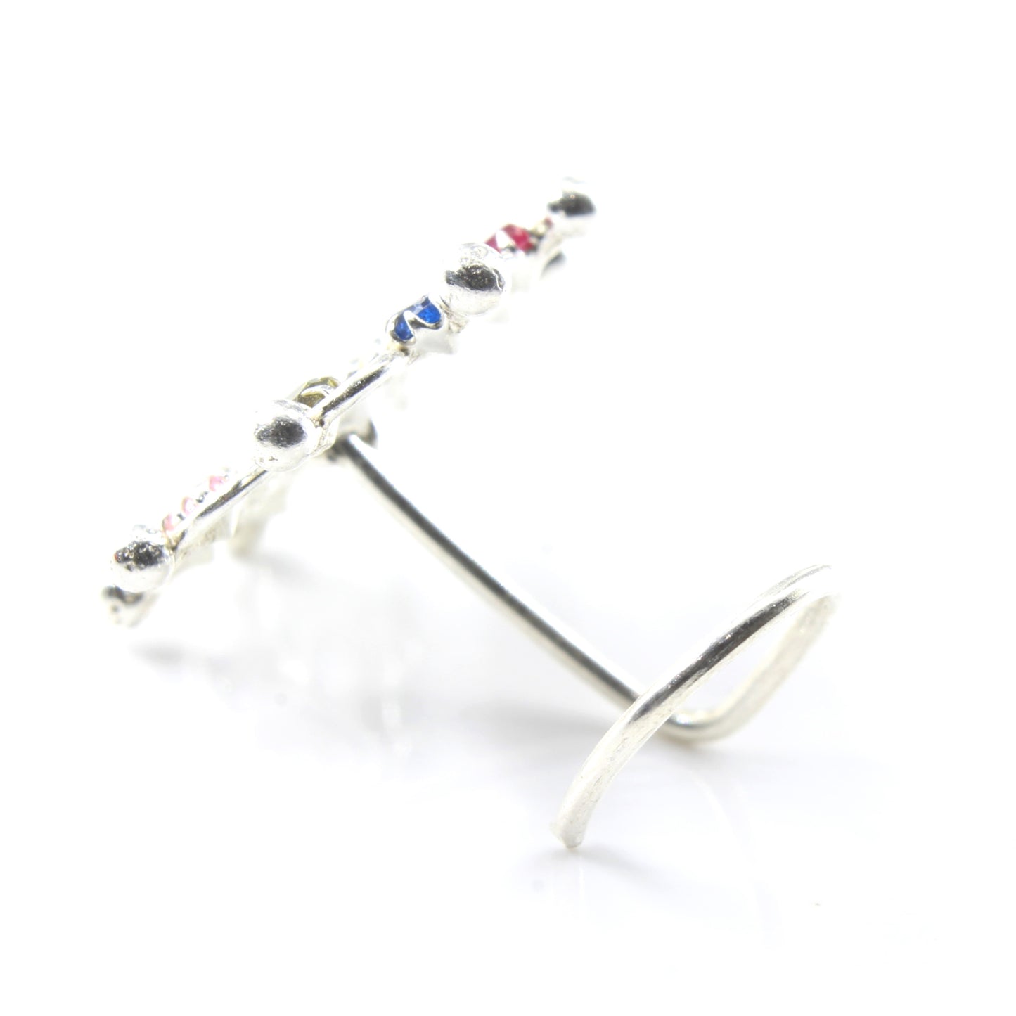 Twisted Style Silver Nose Ring for women