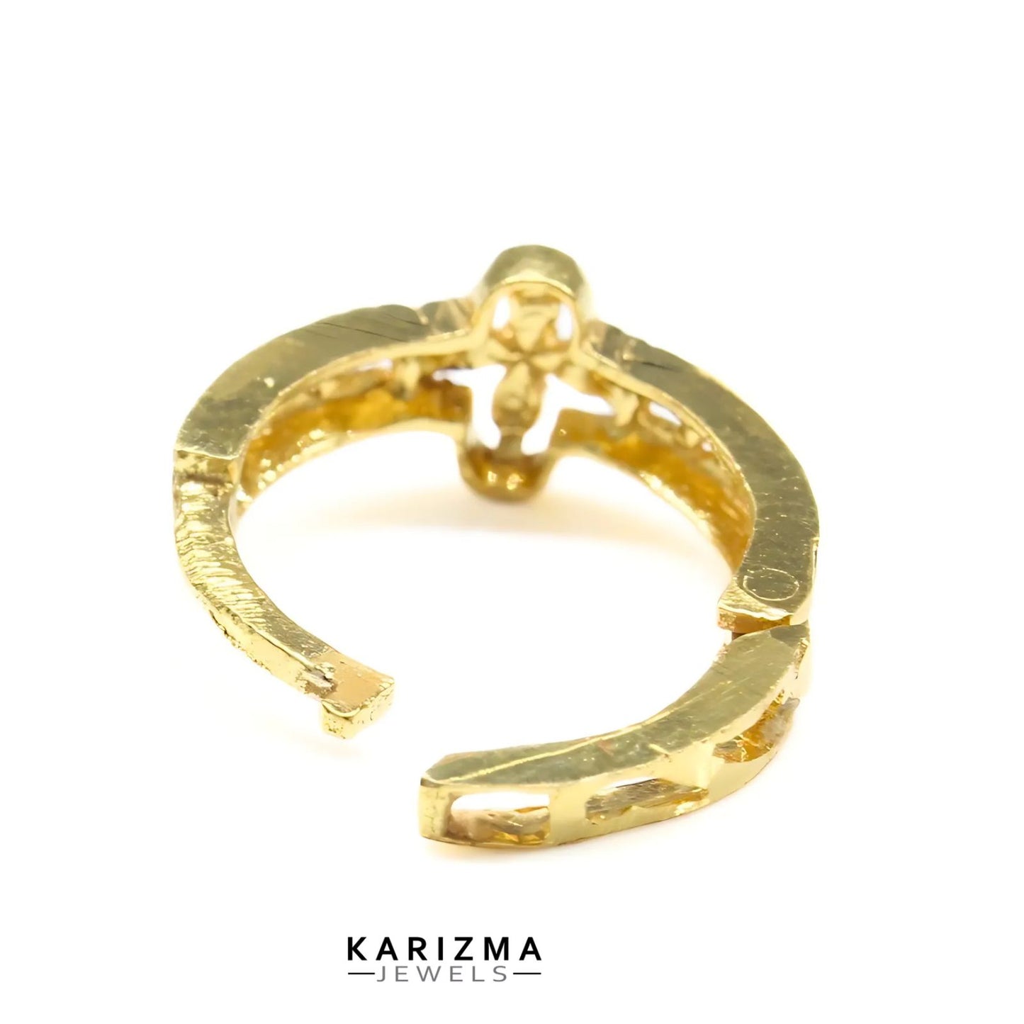 18K Real Gold Women amazing Clicker Nose ring Nose Hoop Ring 22g