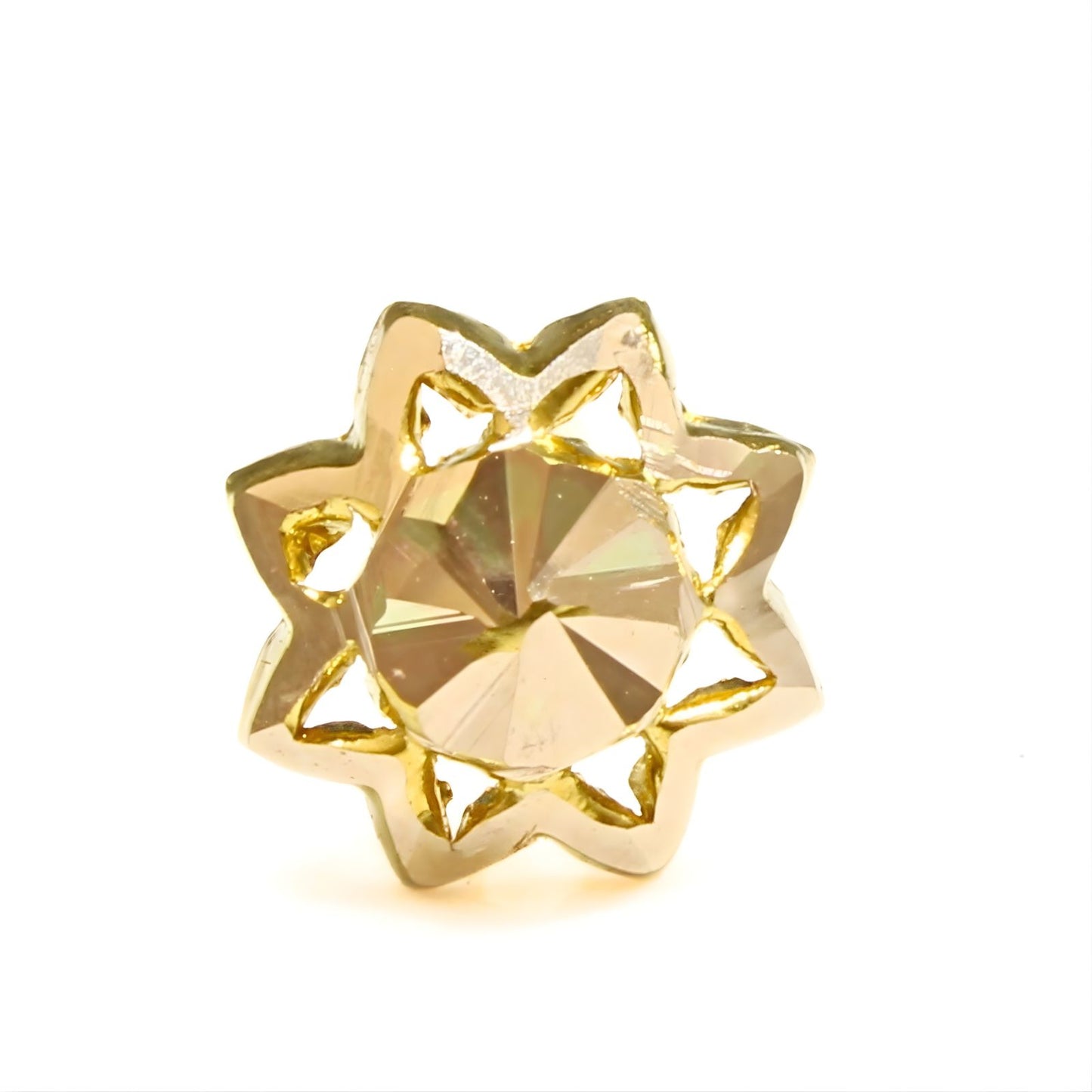 18K Real Gold women star Nose pin nose ring Push Pin