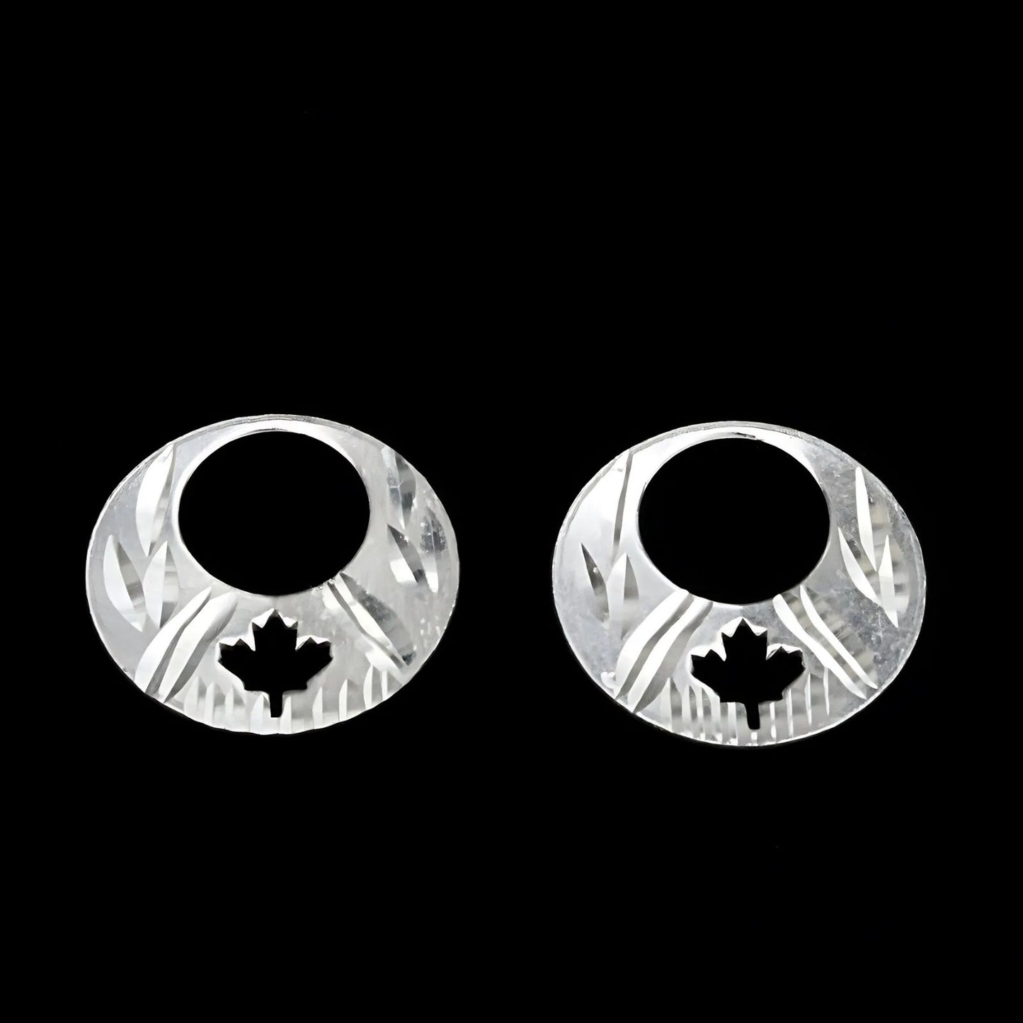 Real Sterling Silver trendy Round Moon Shaped Nattiyan (Nanti) men women earring