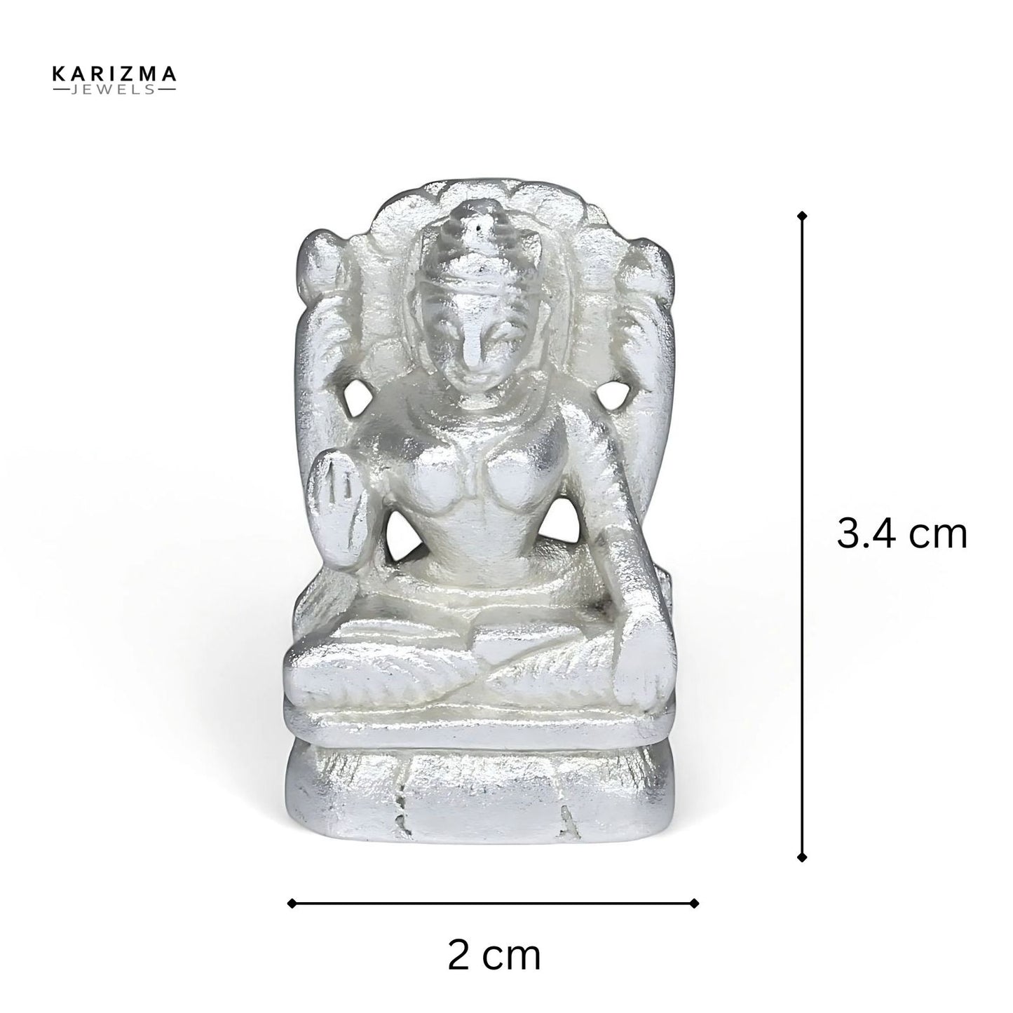 Real Parad (Mercury) Lakshmi Ganesh Idol for Home Puja Pooja