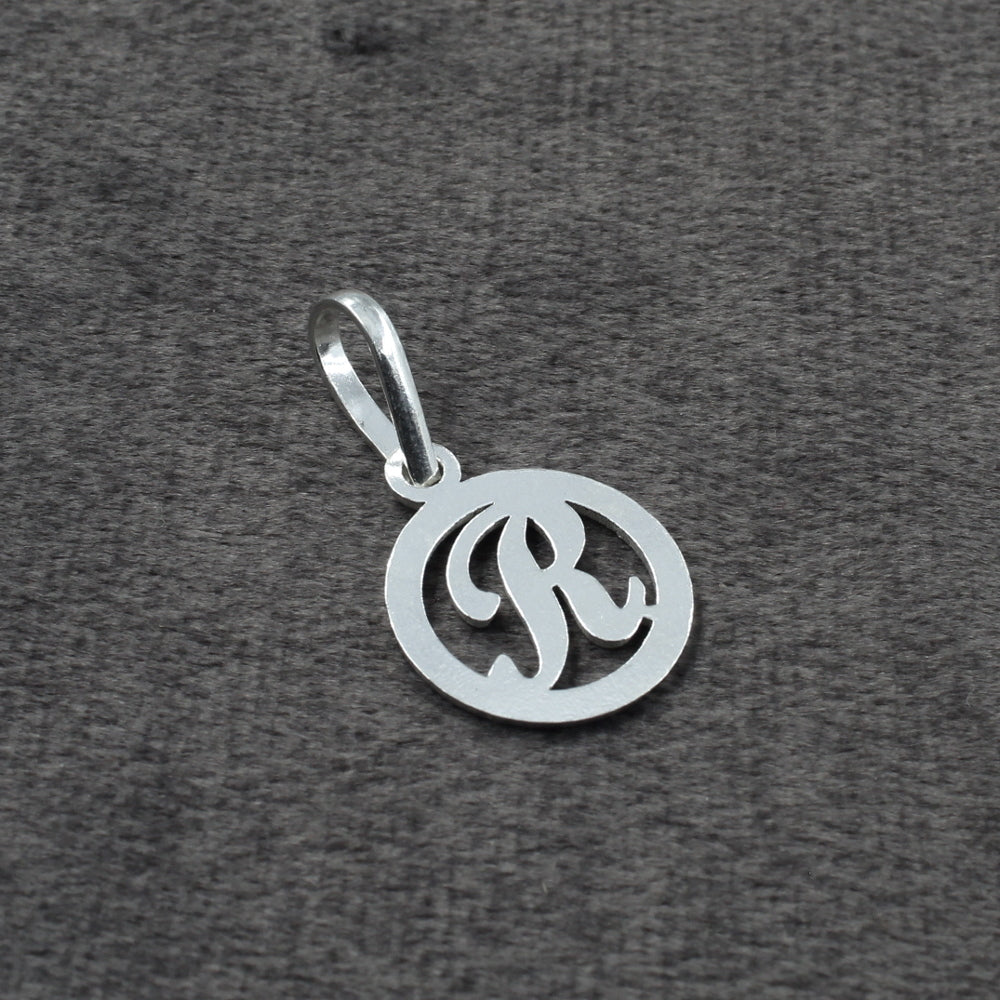 Real Sterling Silver Alphabet Letter Pendant - Select your Alphabet