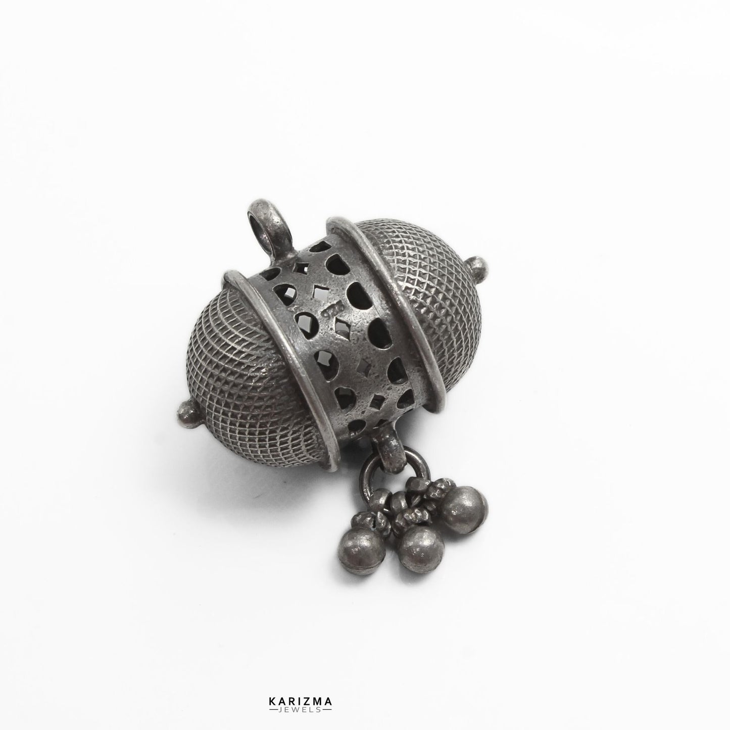 Rajasthani Style 925 Sterling Silver Oxidized Women Pendant