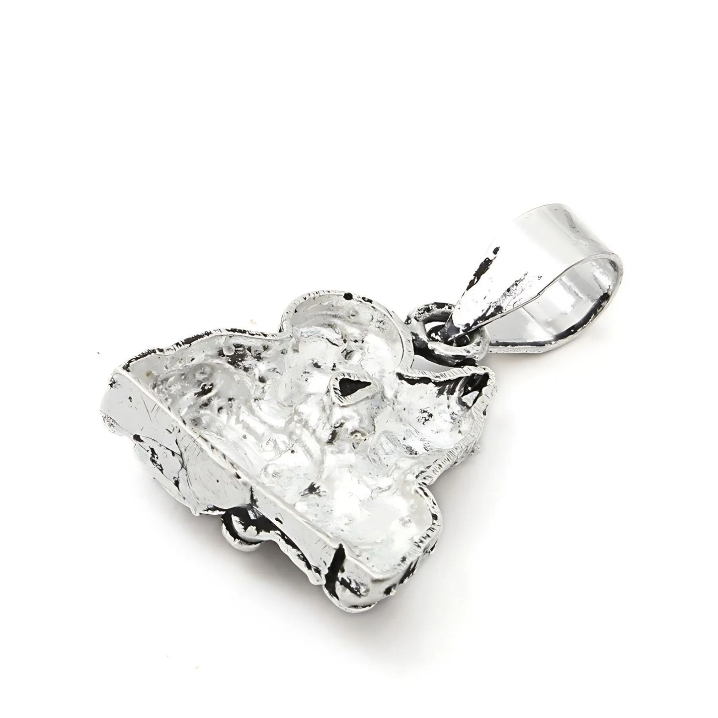 925 Real Sterling Silver Oxidized Shiv Parvati pendant
