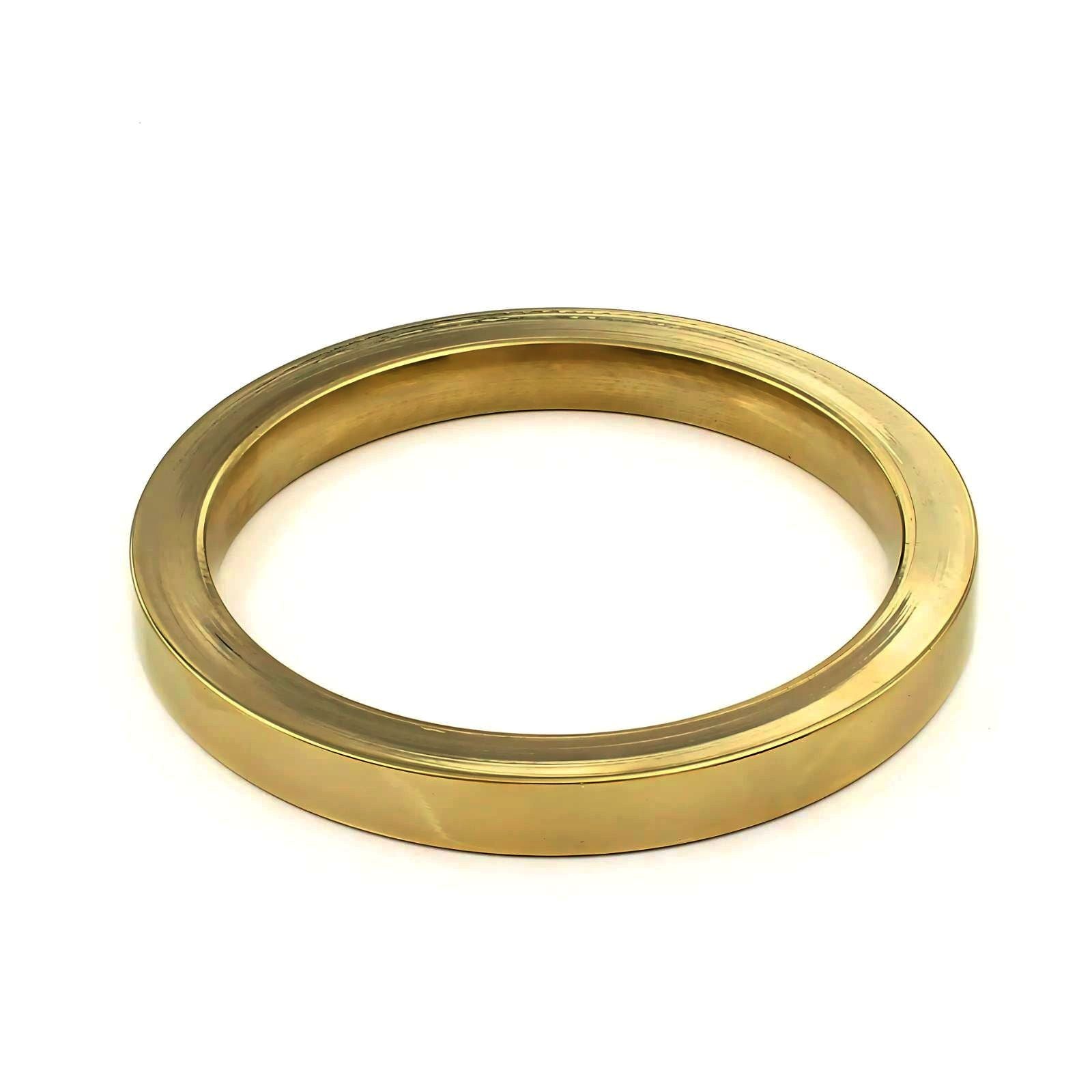 Heavy Solid Square Jointless Brass Kada for Men Pital ka kada