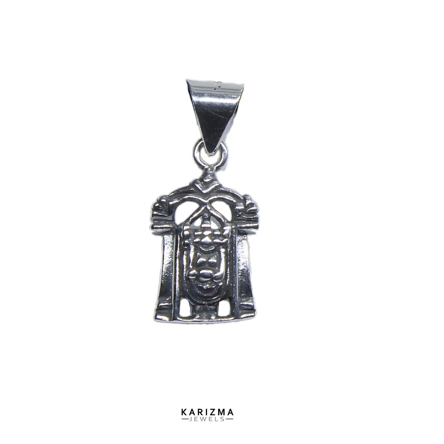 Indian design 925 Sterling Silver Oxidized Finish Sri Balaji Pendant