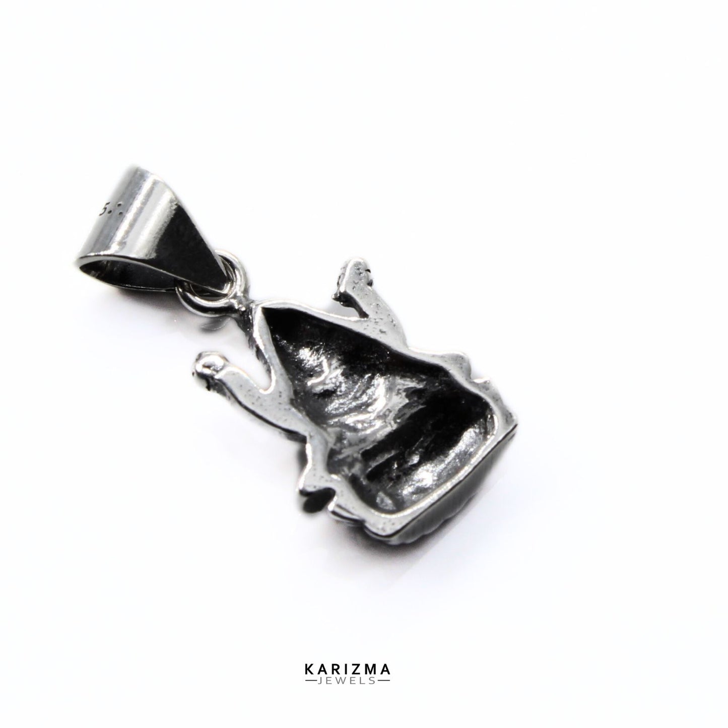 925 Sterling Silver amazing vintage style Goddess Mata Laxmi Pendant