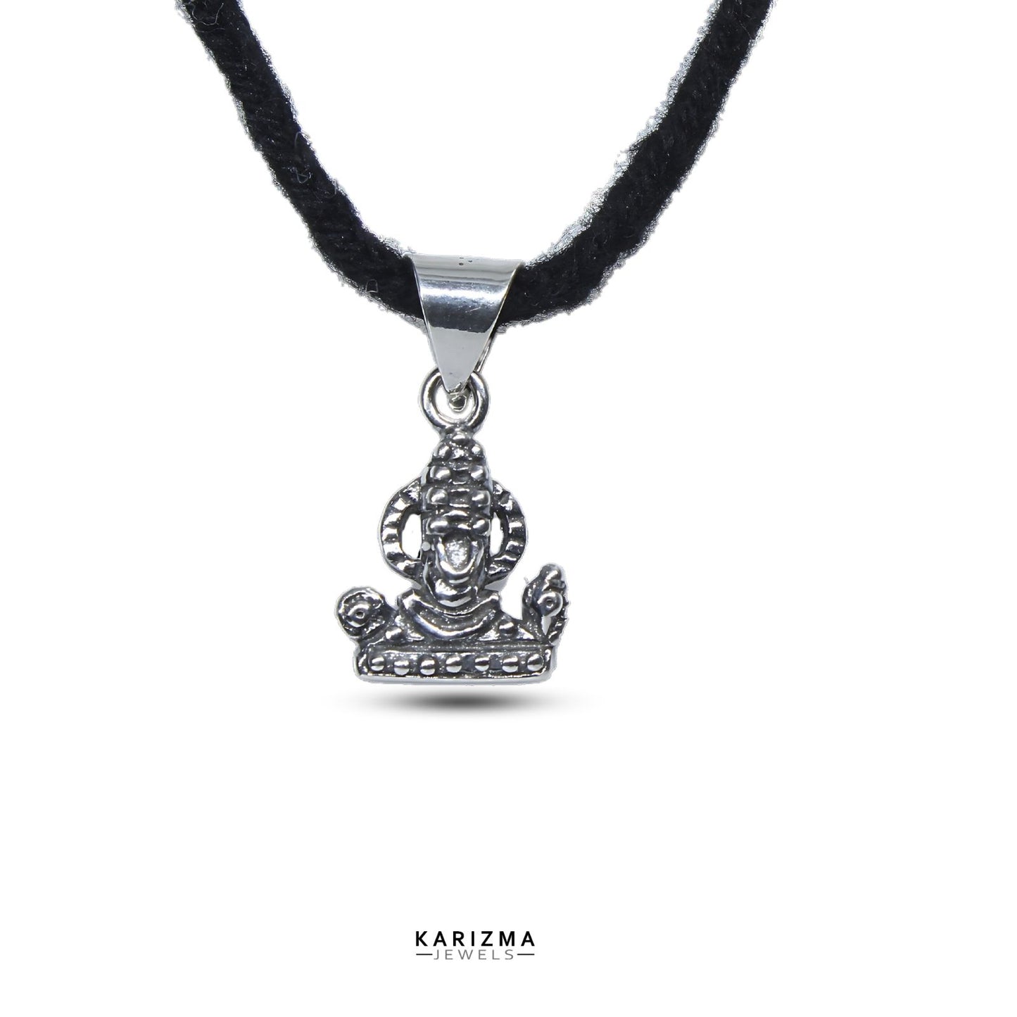925 Sterling Silver Oxidized Indian Lord Tirupati Balaji Pendant