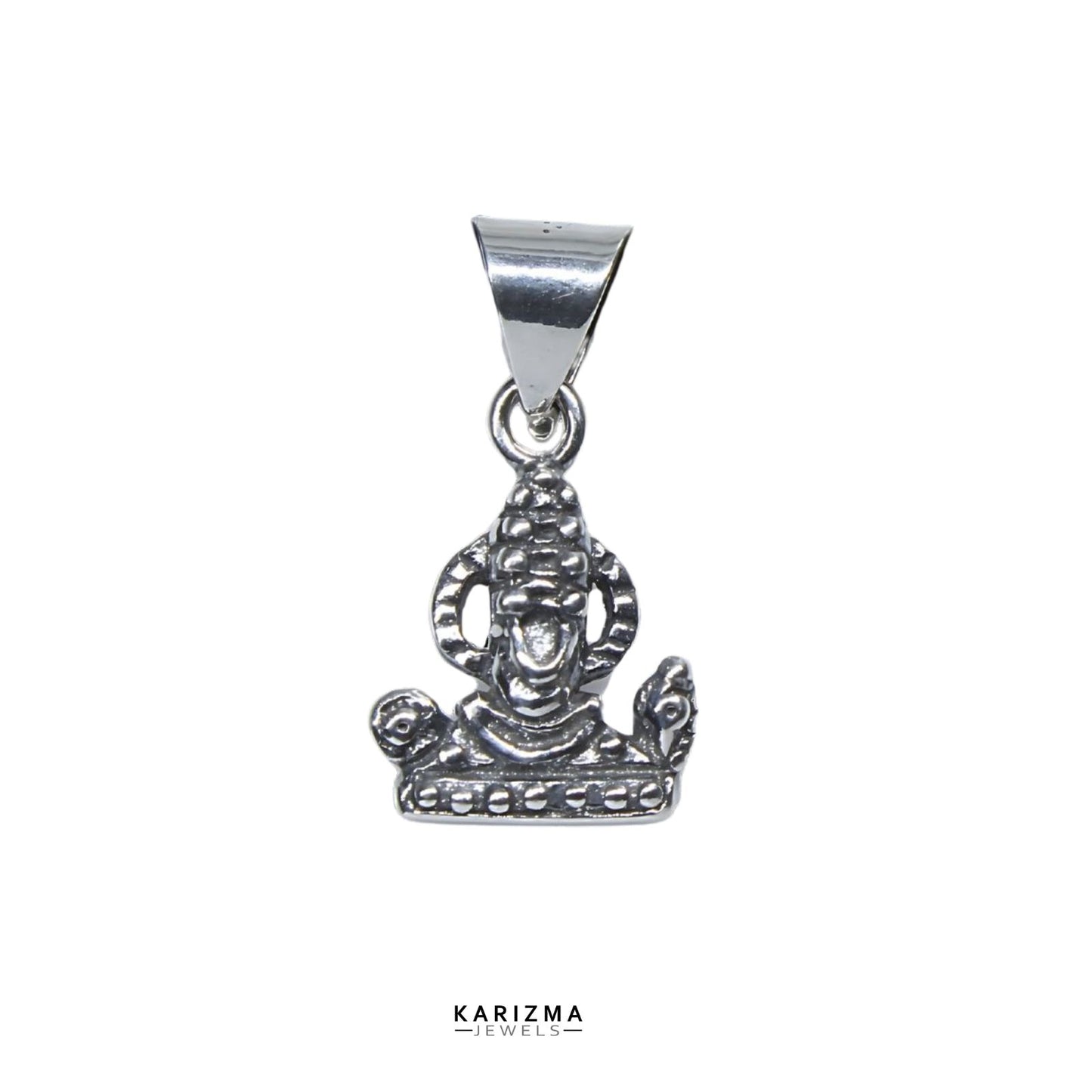 925 Sterling Silver Oxidized Indian Lord Tirupati Balaji Pendant