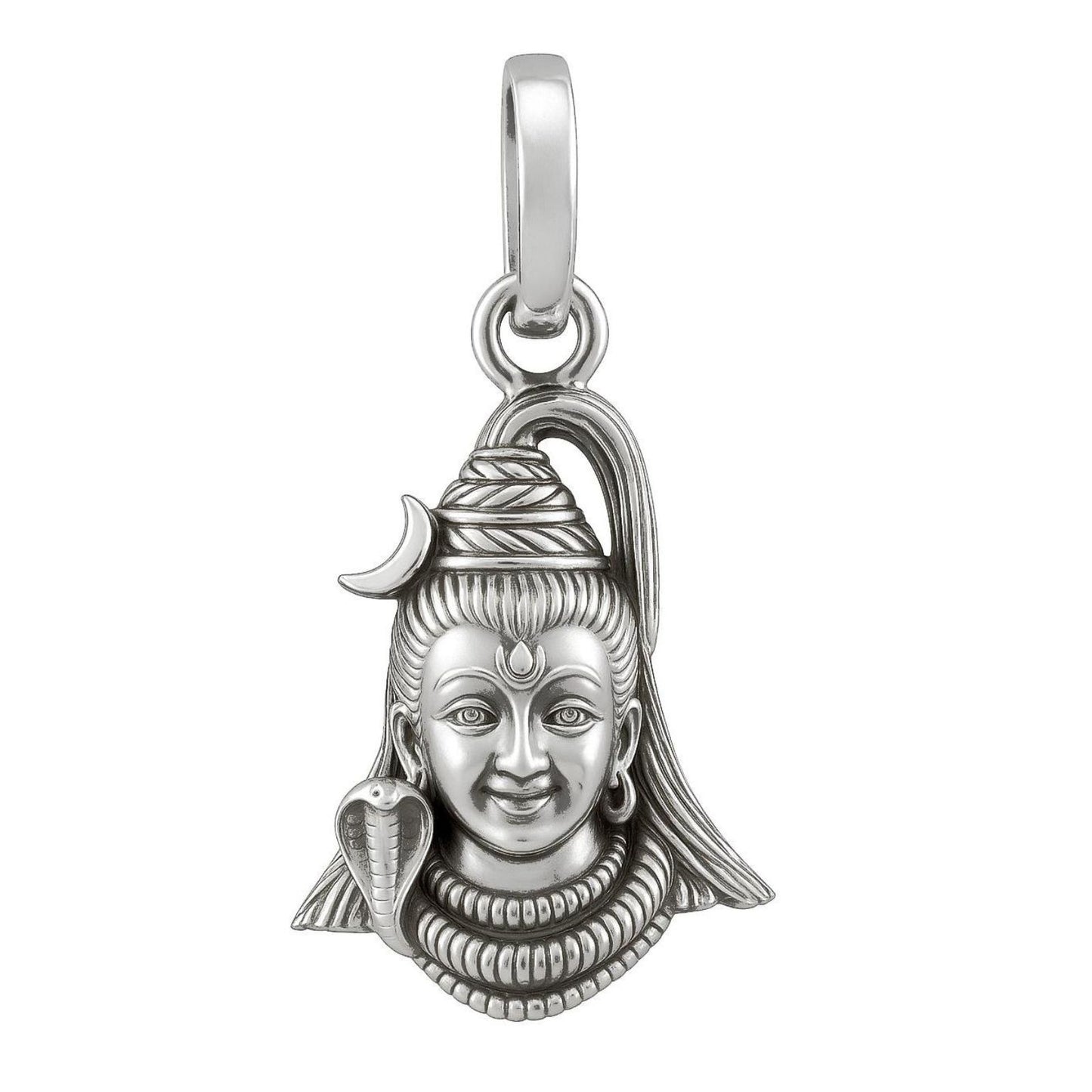 925 Real Sterling Silver Lord Shiva Pendant