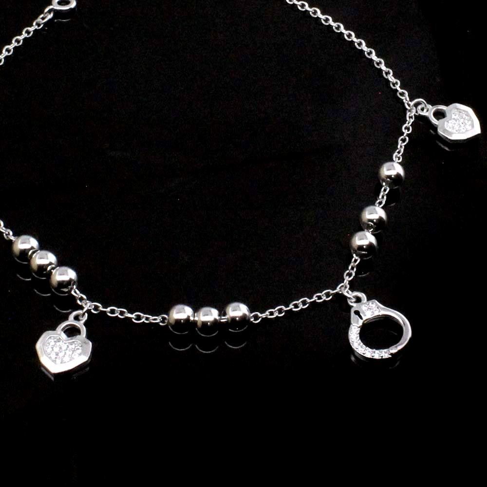 Beach Wear 925 Sterling Silver Anklet Girls Single chain 8.8"