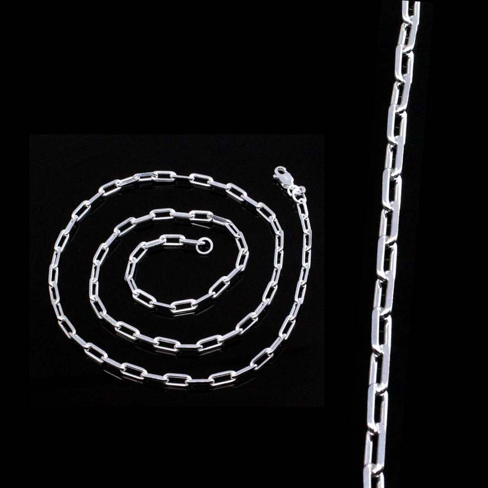925 Sterling Silver Indian Style Neck Chain 20"