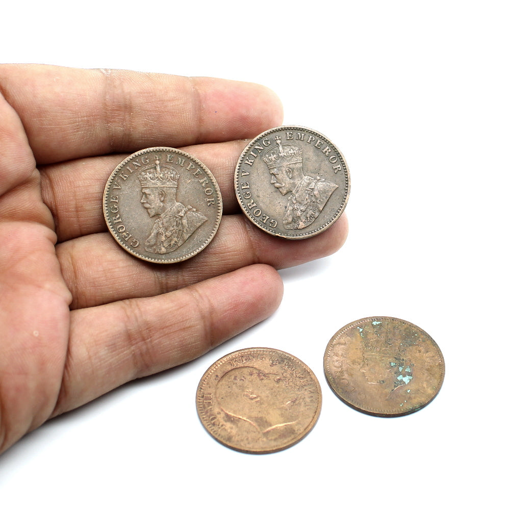 Copper Old Coin for lal kitab remedy and astrology