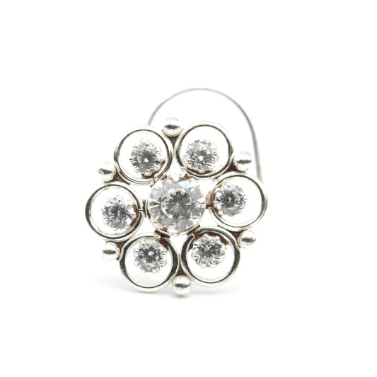 Medusa style Real 925 Silver Nath