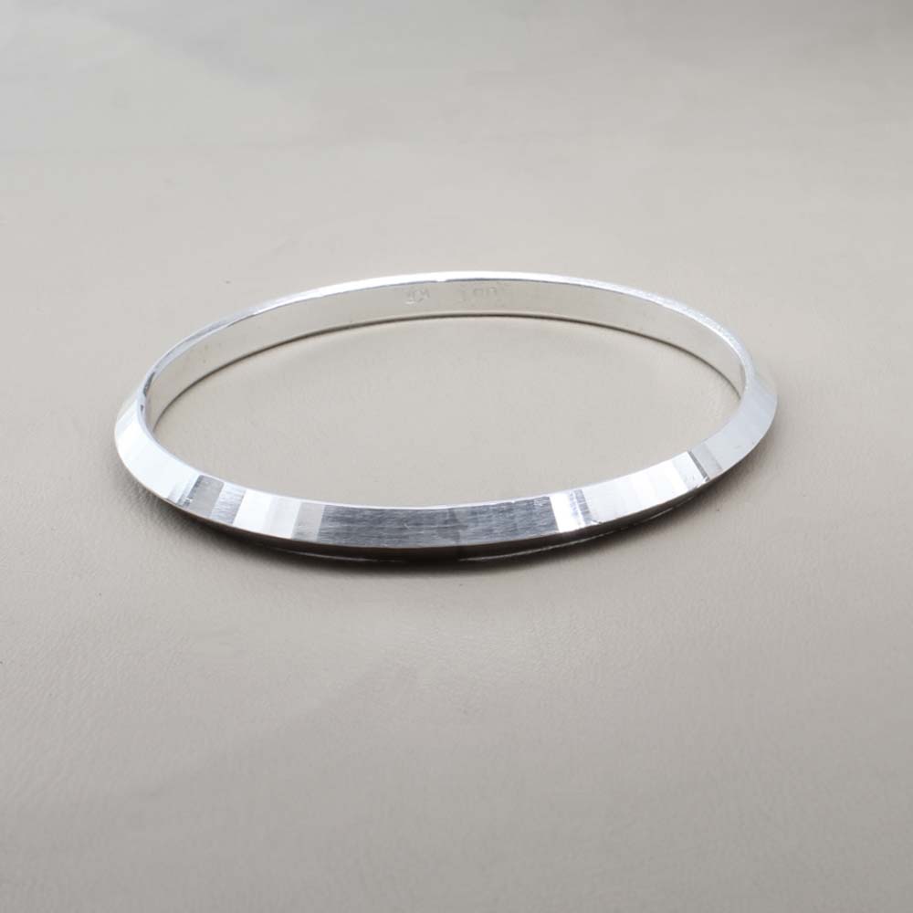 Real Fine Silver Men's Bangle