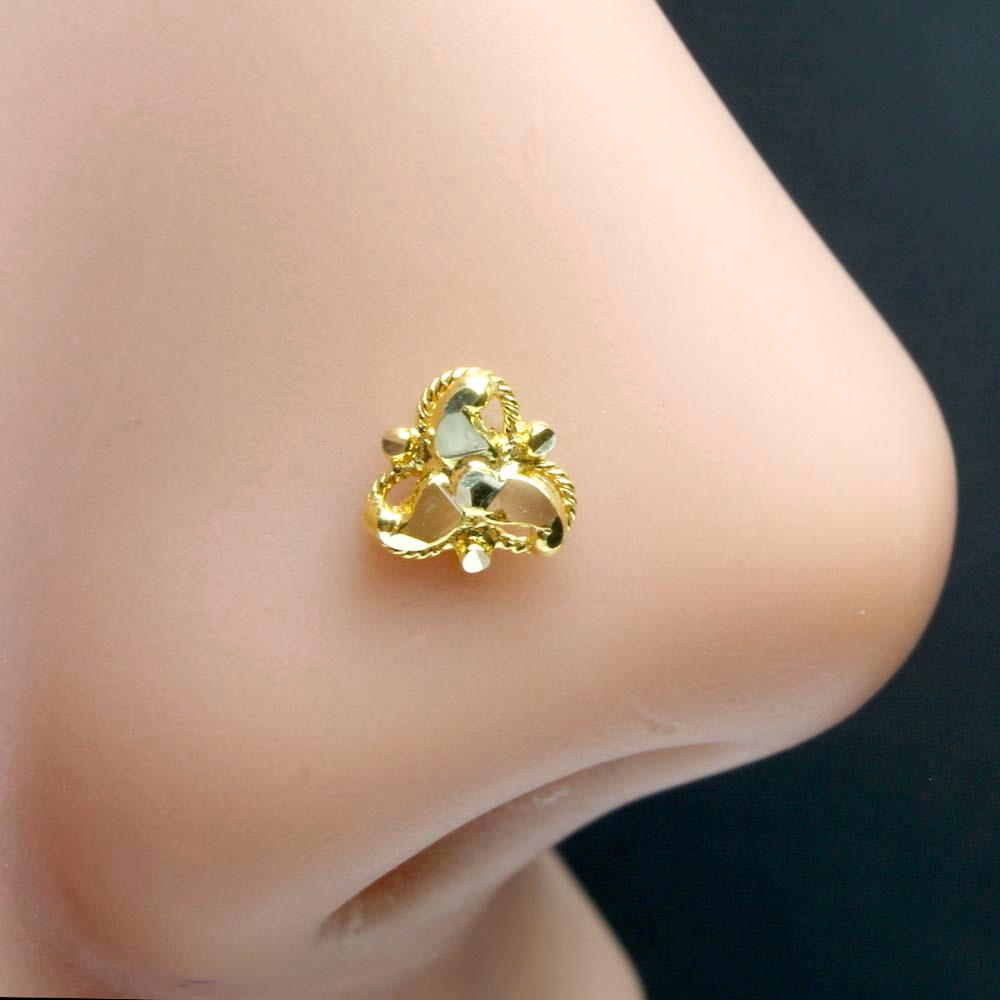 Real 14k deals gold nose ring