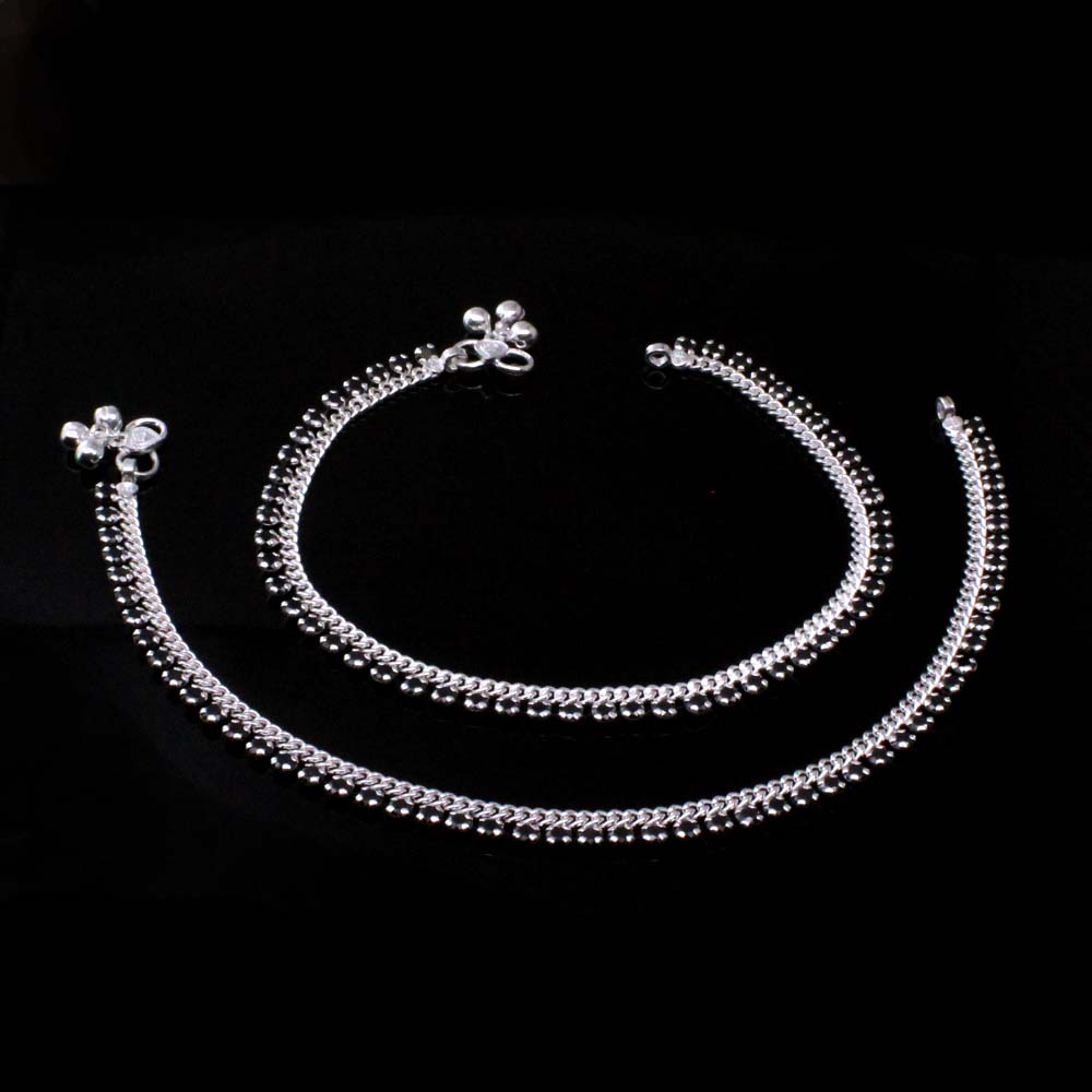 Real silver deals indian anklets