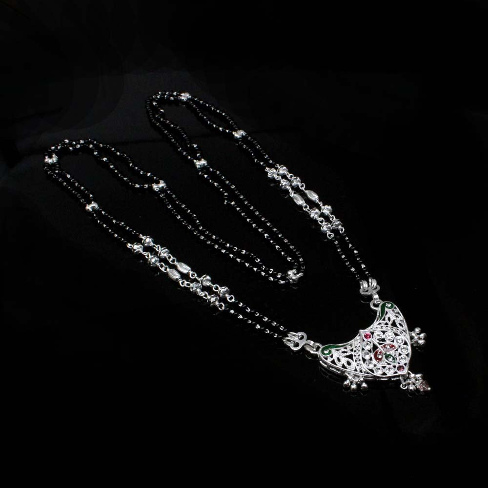 Real silver Mangalsutra women necklace chain gift for wife