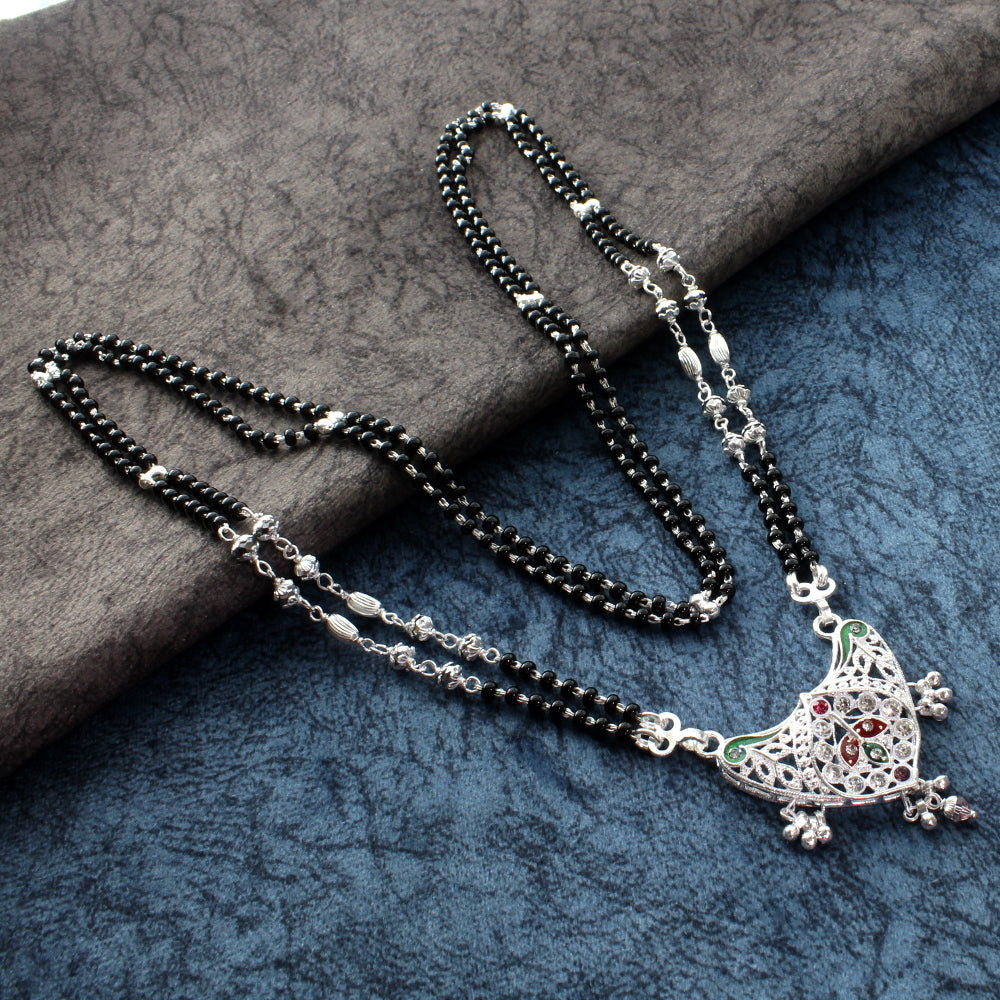 Real silver Mangalsutra women necklace chain gift for wife