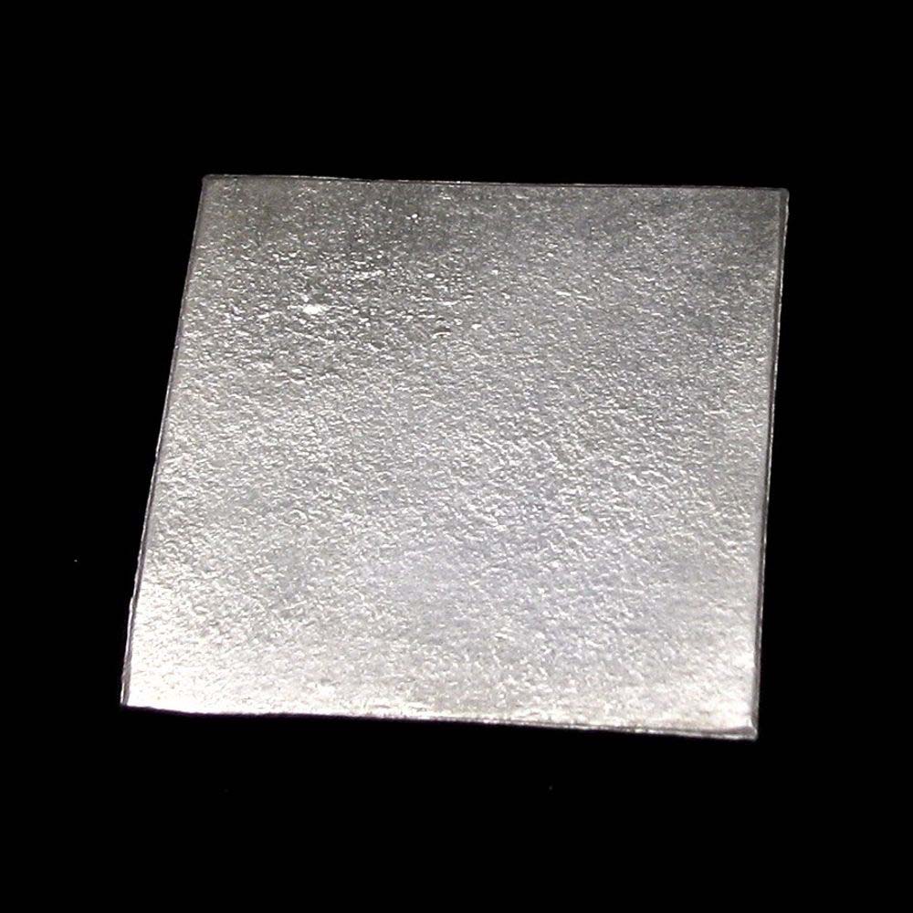 1 Inch Pure Silver Square Piece Chandi ka chokor - शुद्ध चांदी का चौकोर टुकड़ा एक इंच