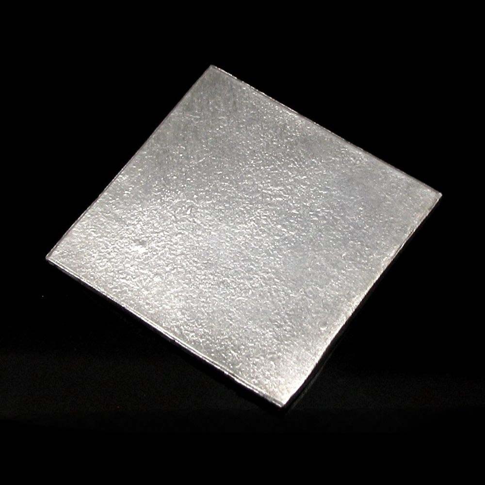 1 Inch Pure Silver Square Piece Chandi ka chokor - शुद्ध चांदी का चौकोर टुकड़ा एक इंच