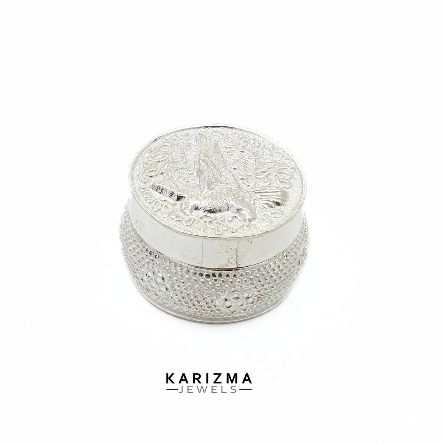 Real Sterling Silver unique Honey Container Dibbi for Red Book Remedy