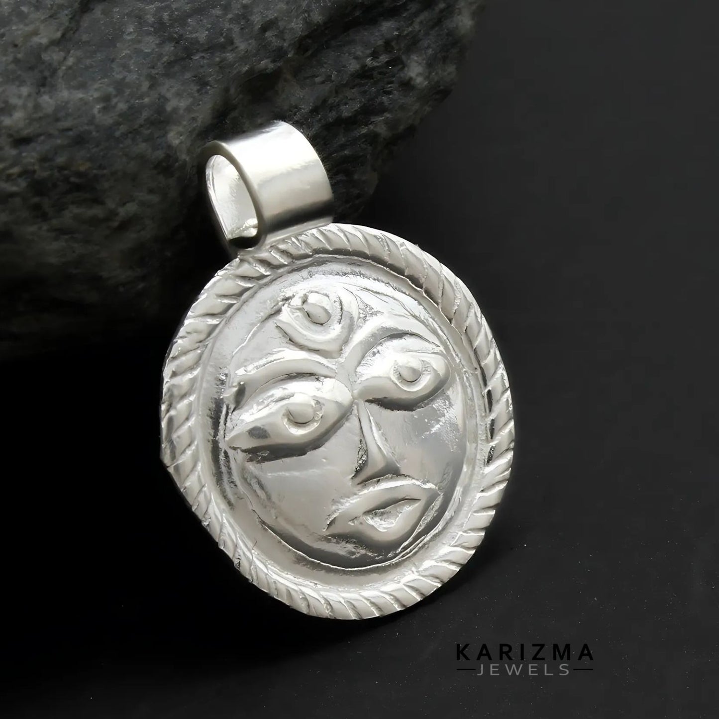 Real Sterling Silver Kids Sun (Suraj) Pendant lal kitab remedy