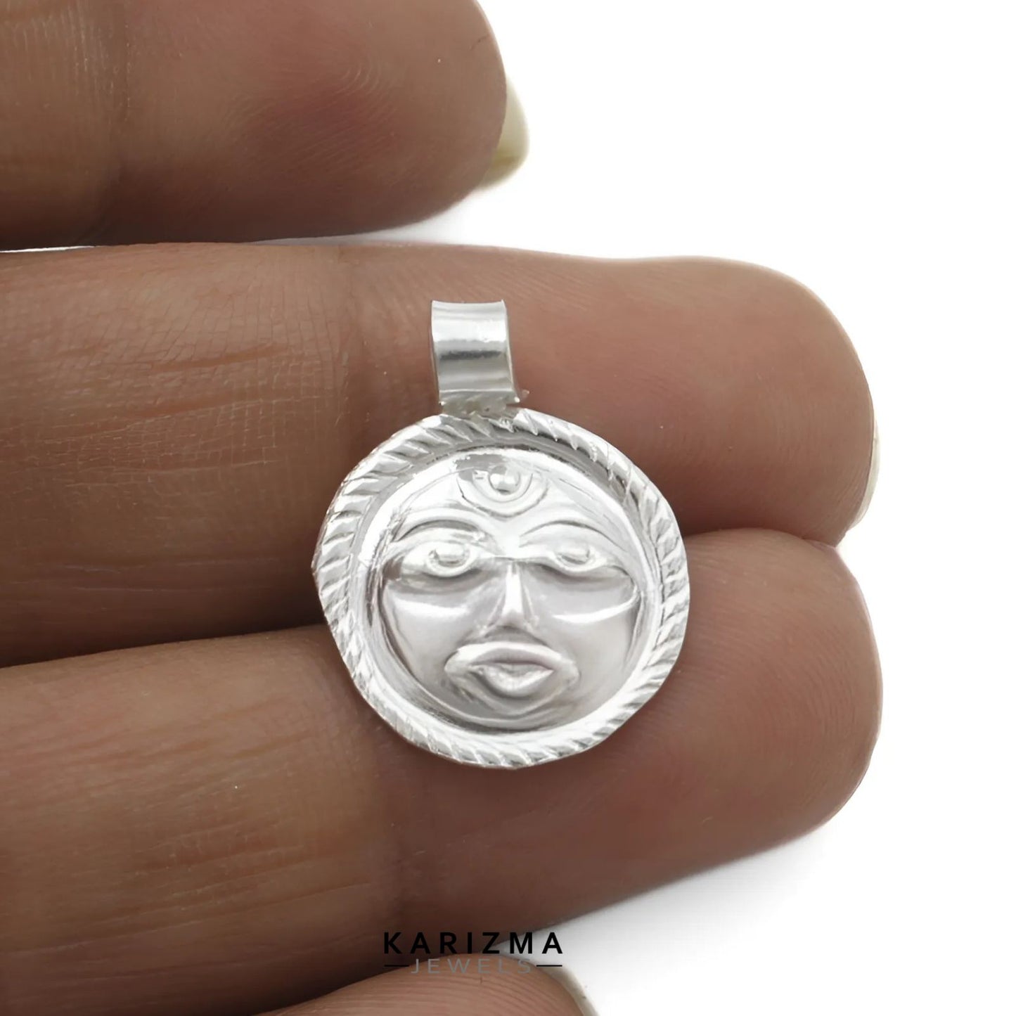 Real Sterling Silver Kids Sun (Suraj) Pendant lal kitab remedy