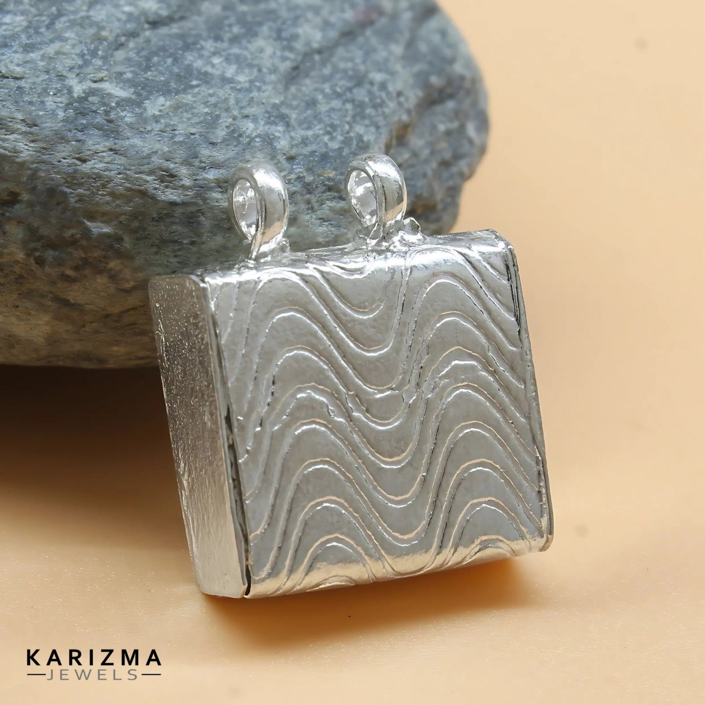 Real Sterling Silver Tabiz Pendant locket Container Open able lal kitab remedy