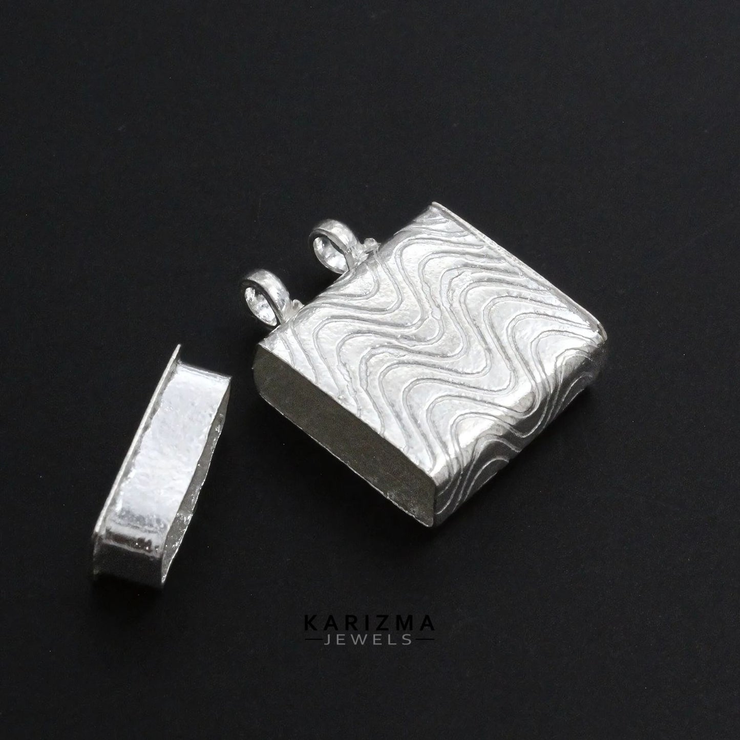 Real Sterling Silver Tabiz Pendant locket Container Open able lal kitab remedy