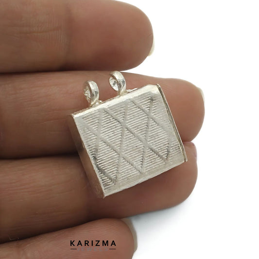 Real Sterling Silver Tabiz Pendant locket Container Open able lal kitab remedy
