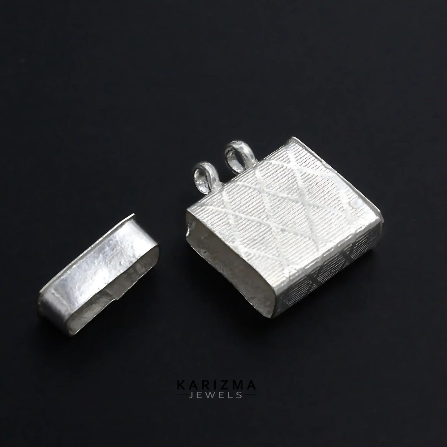 Real Sterling Silver Tabiz Pendant locket Container Open able lal kitab remedy