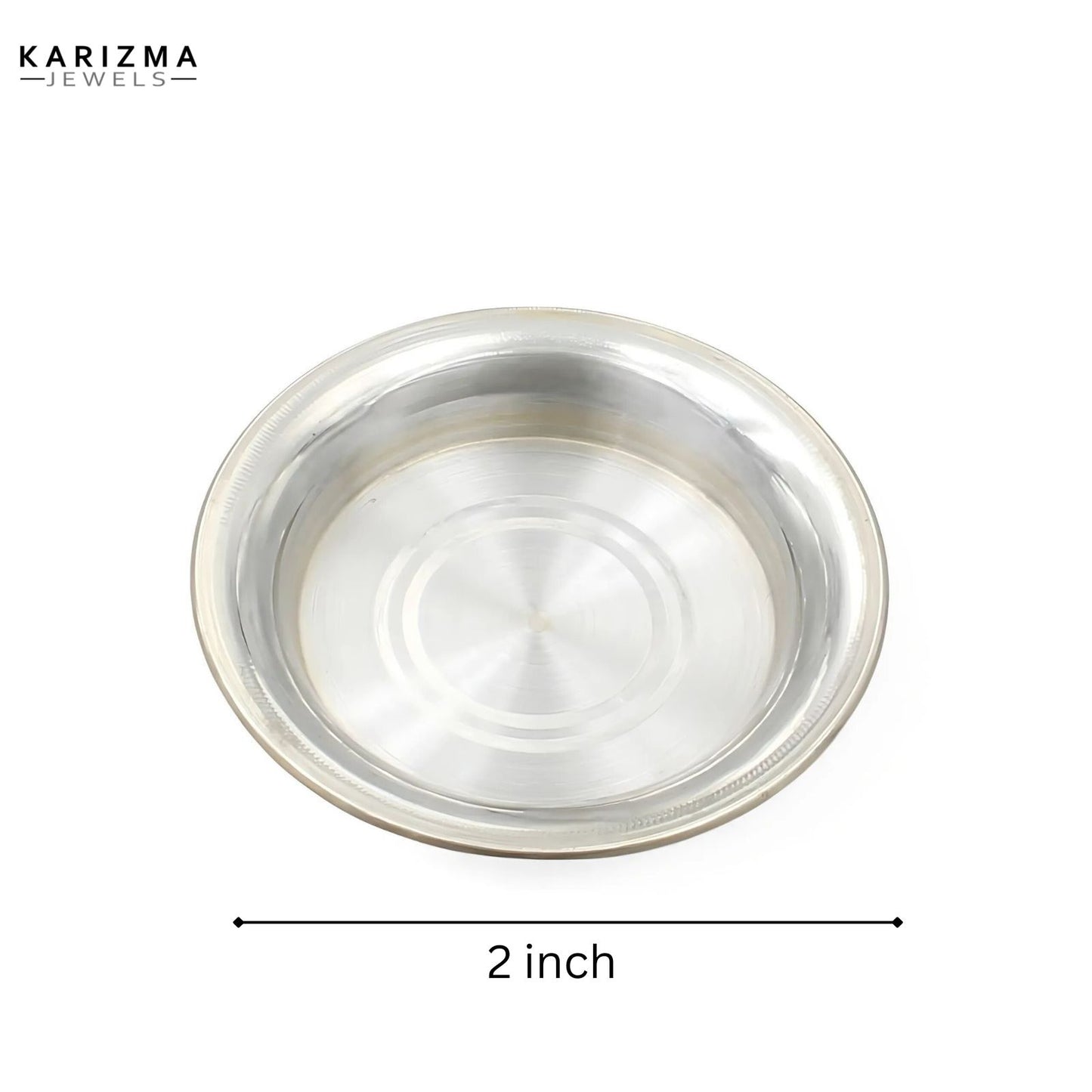 925 Real Sterling Silver small Plate Puja remedies for Daily use